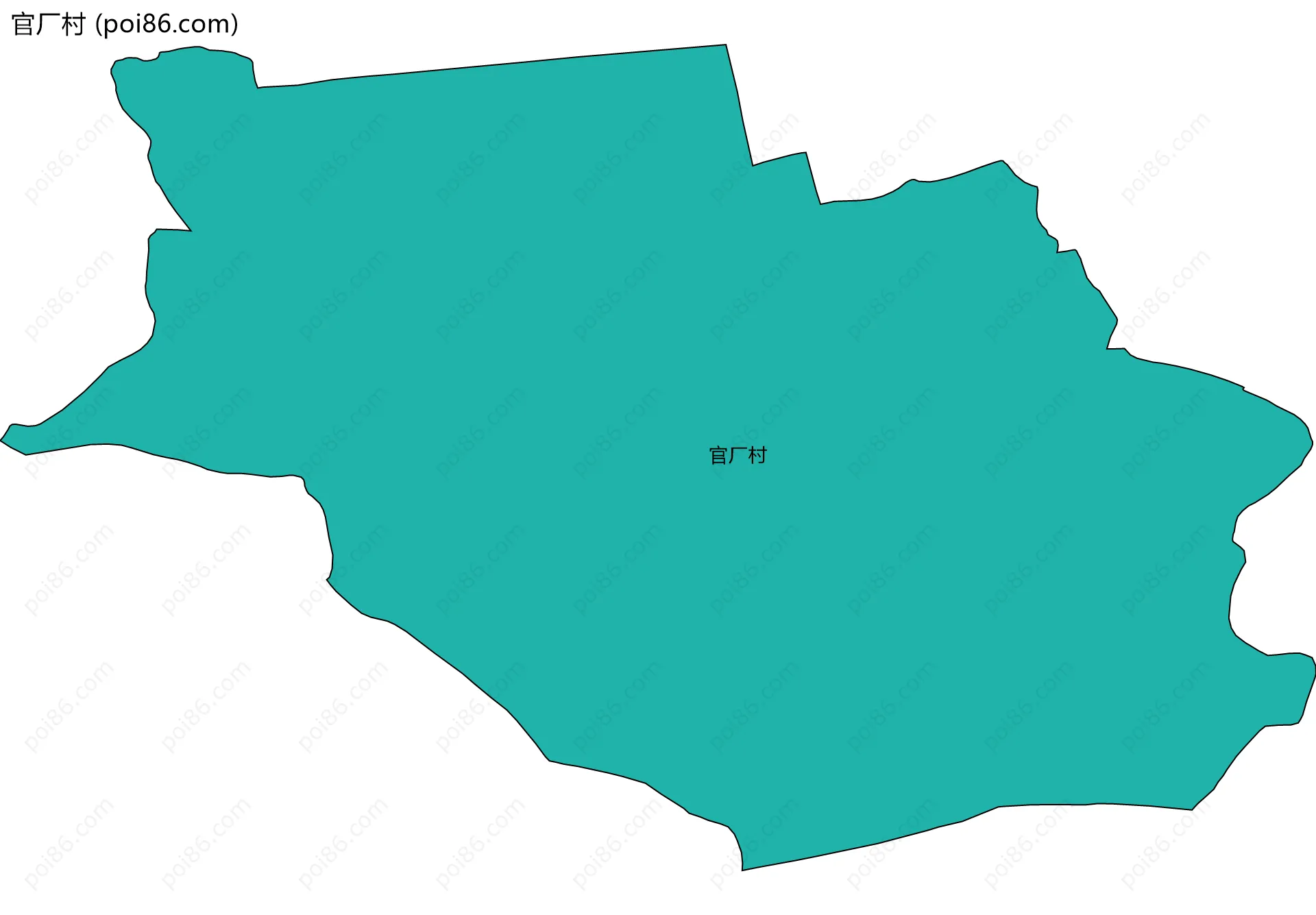 官厂村边界地图