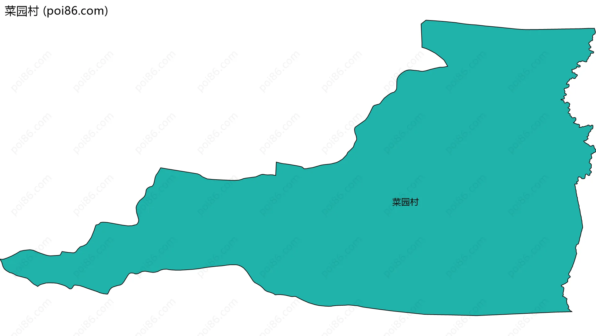 菜园村边界地图