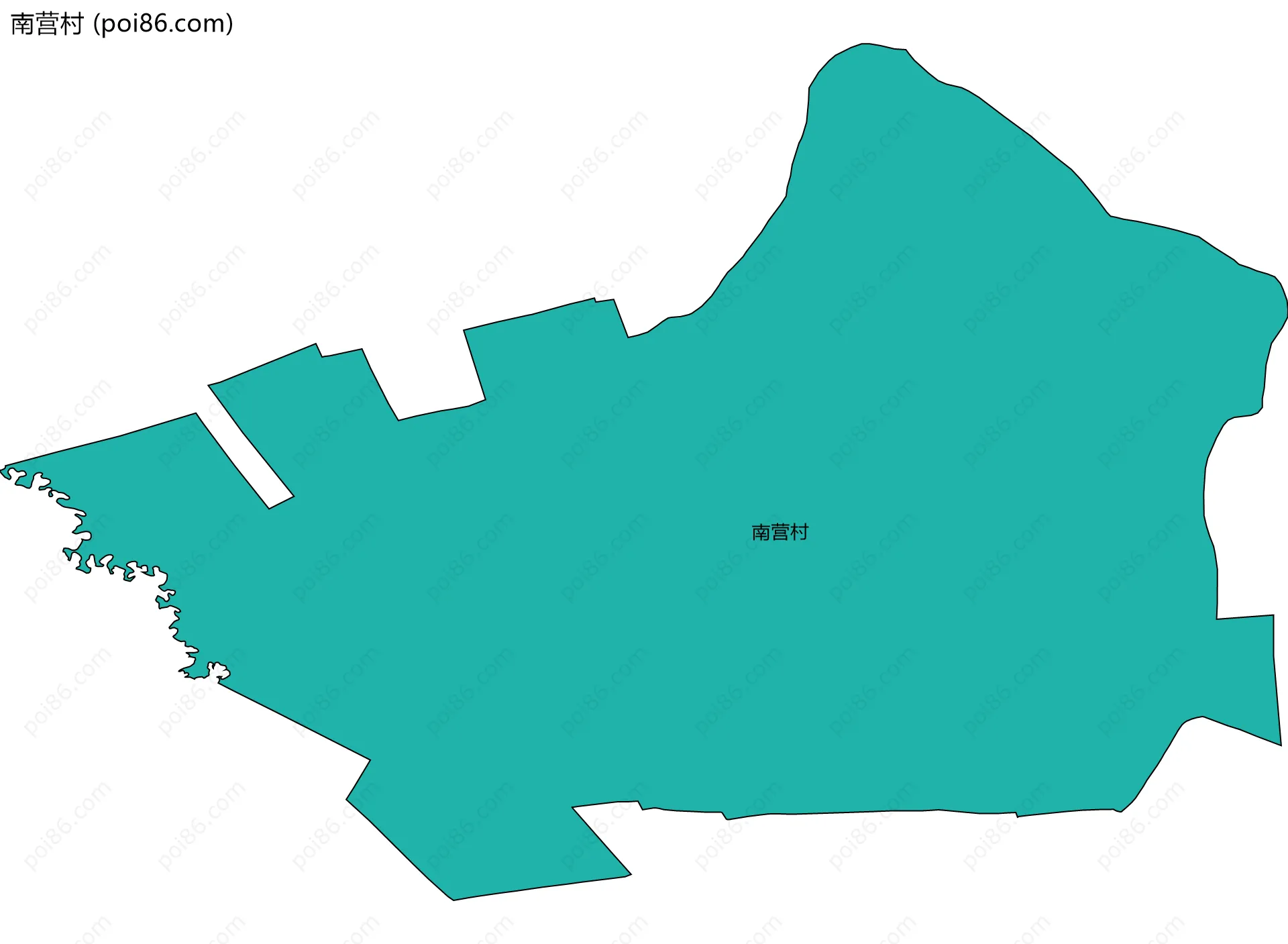 南营村边界地图