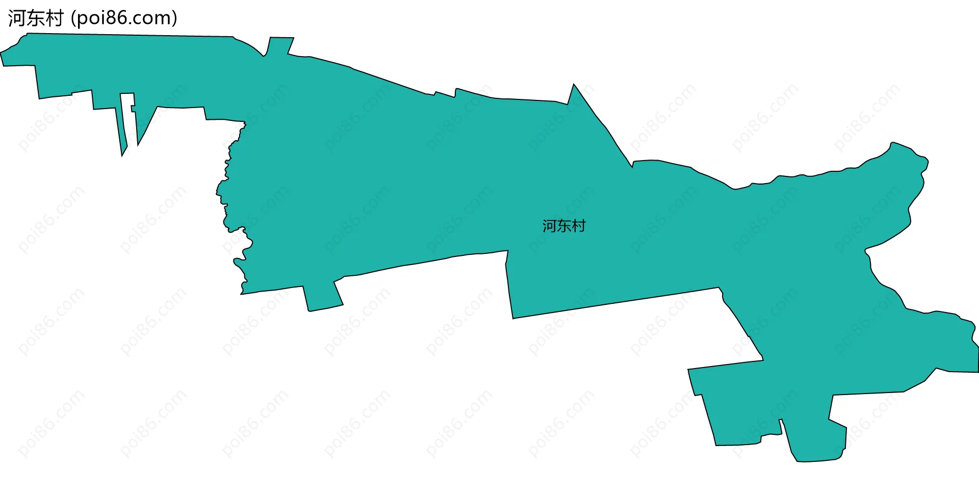 河东村边界地图