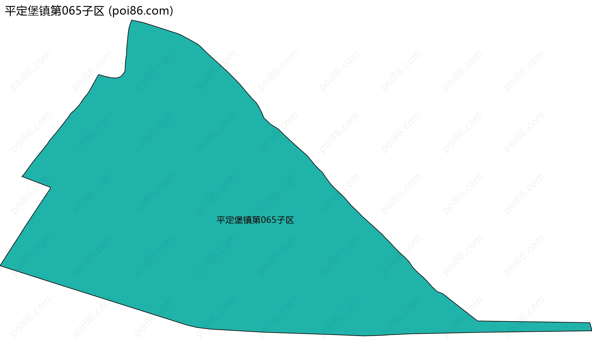 平定堡镇第065子区边界地图