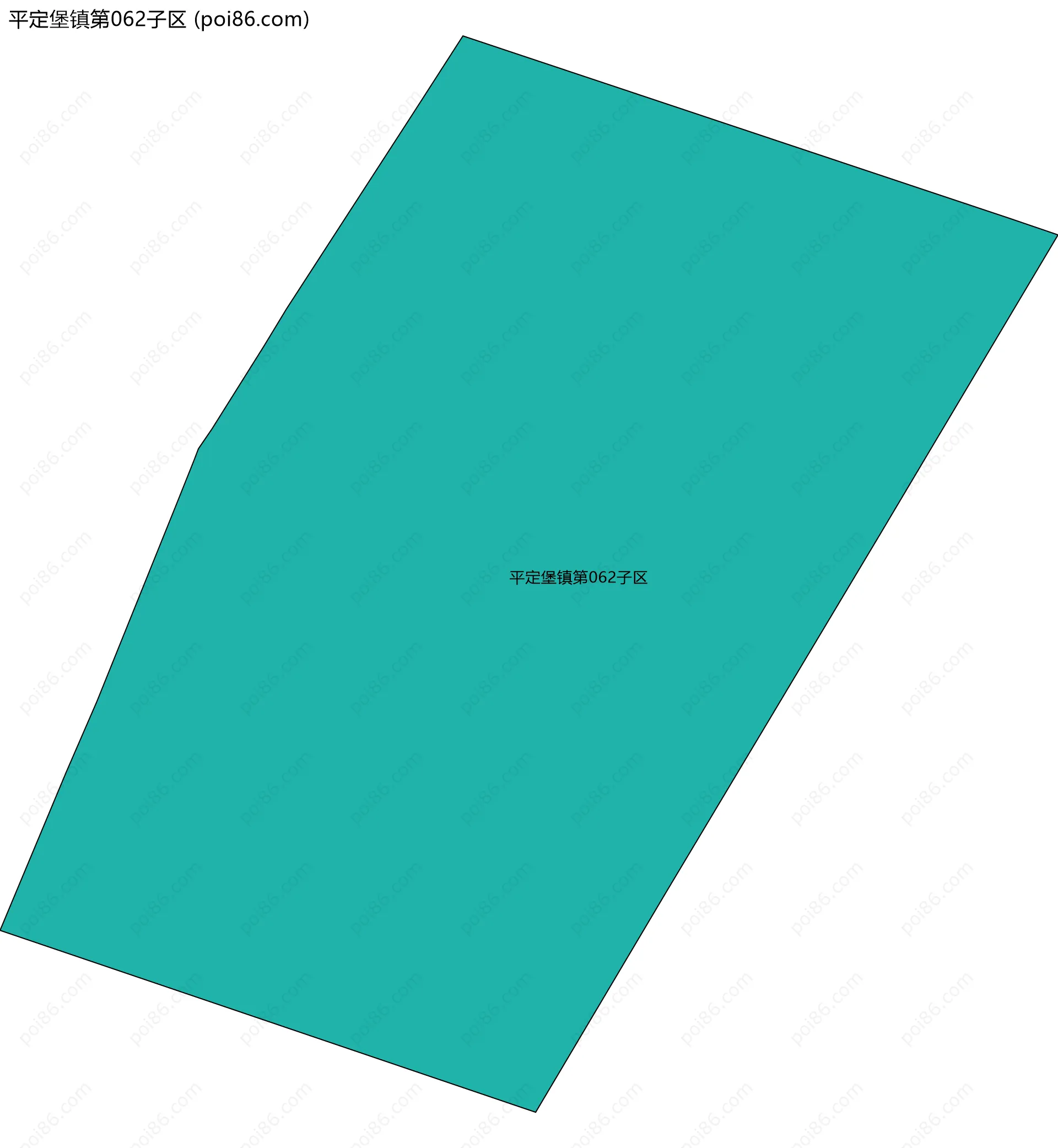 平定堡镇第062子区边界地图
