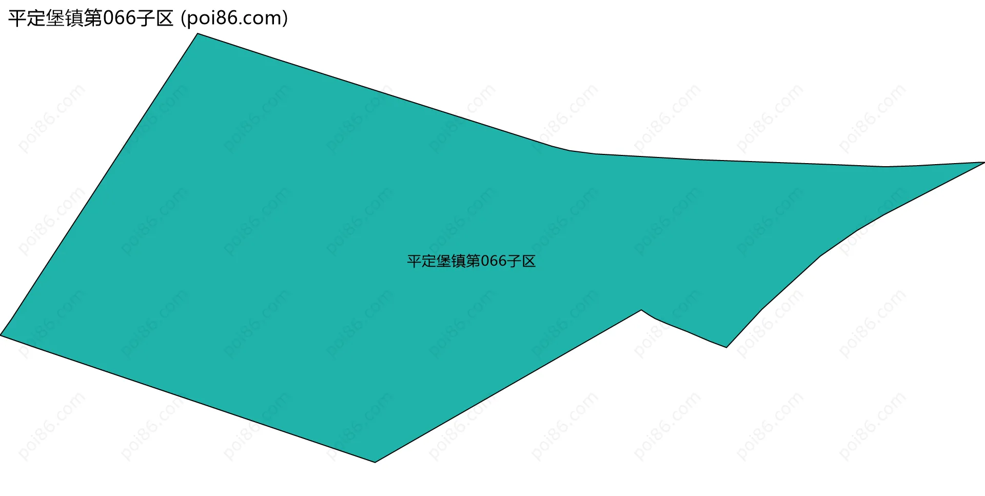 平定堡镇第066子区边界地图