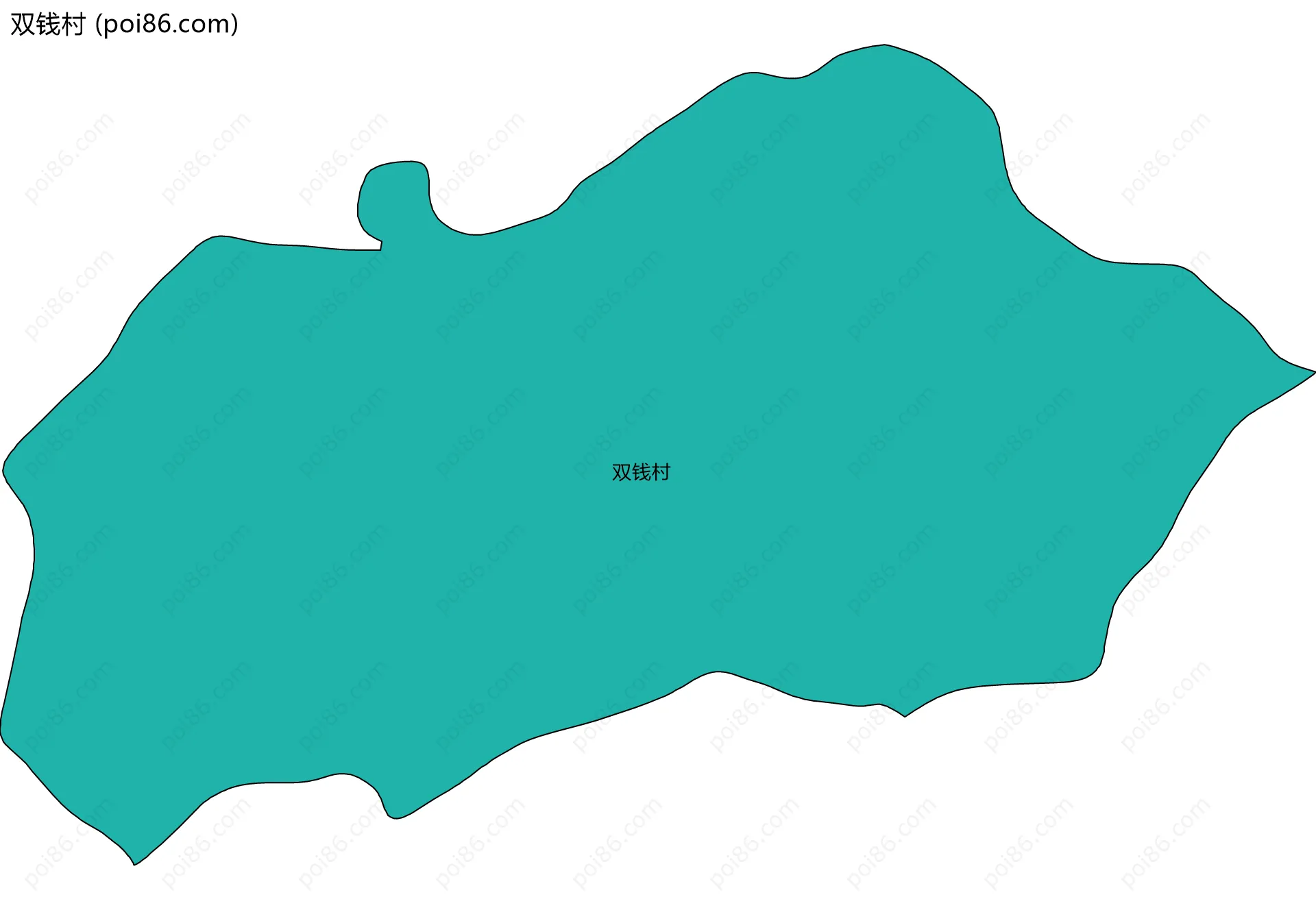 双钱村边界地图