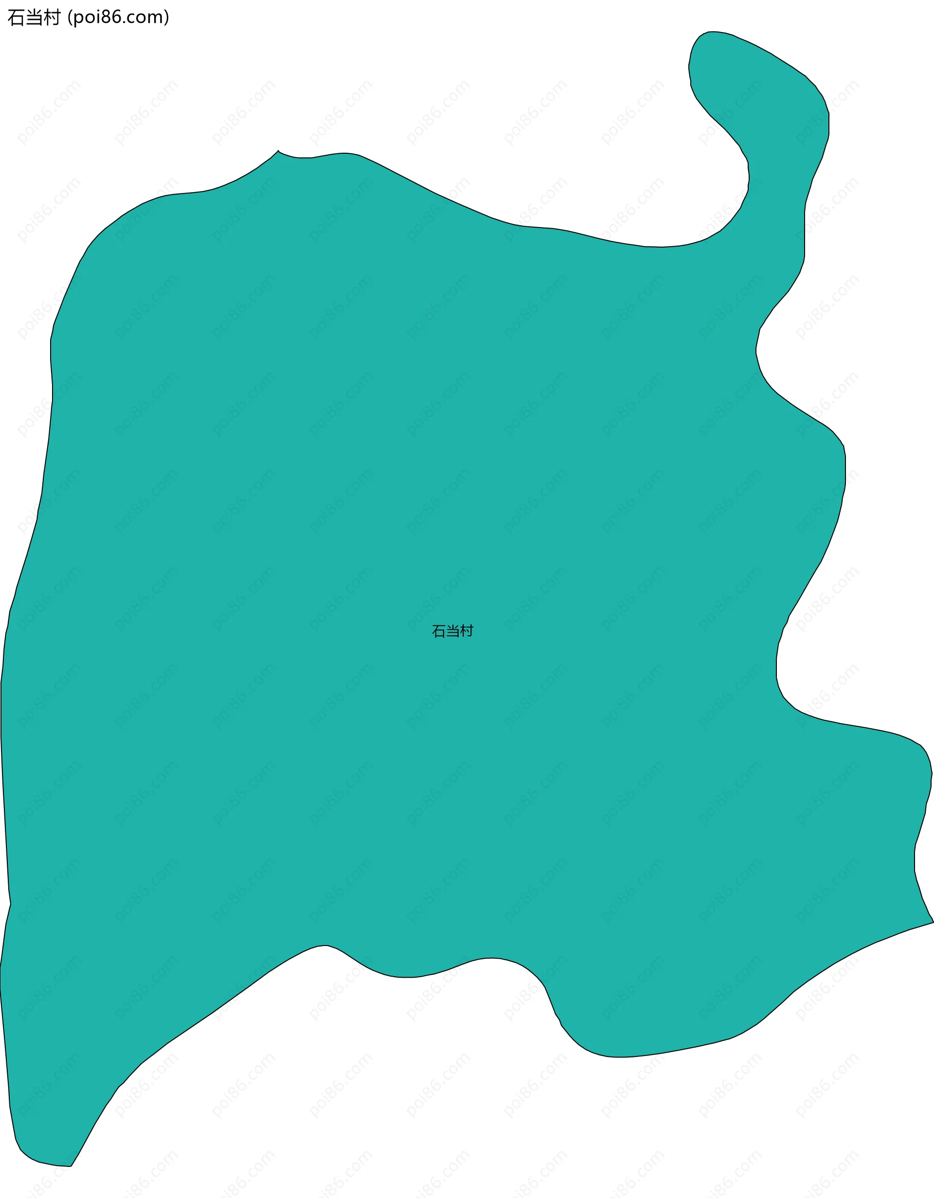 石当村边界地图