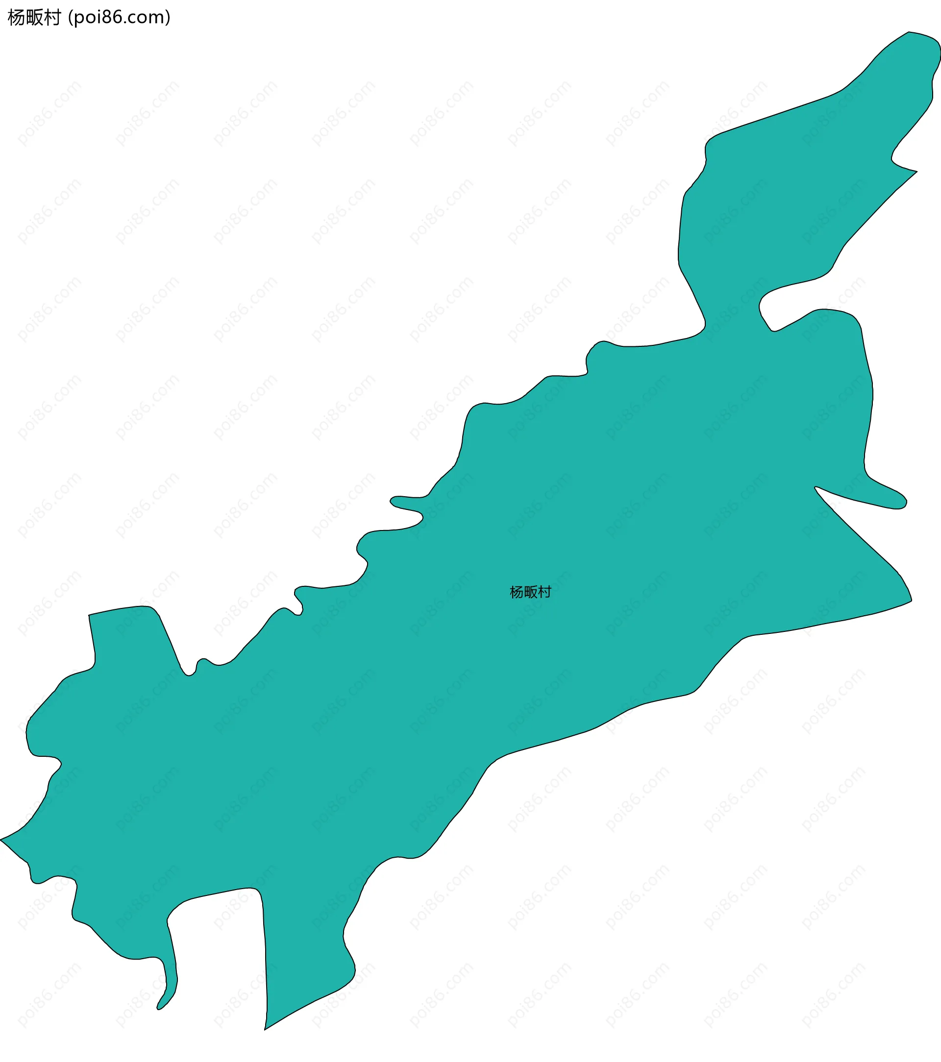 杨畈村边界地图