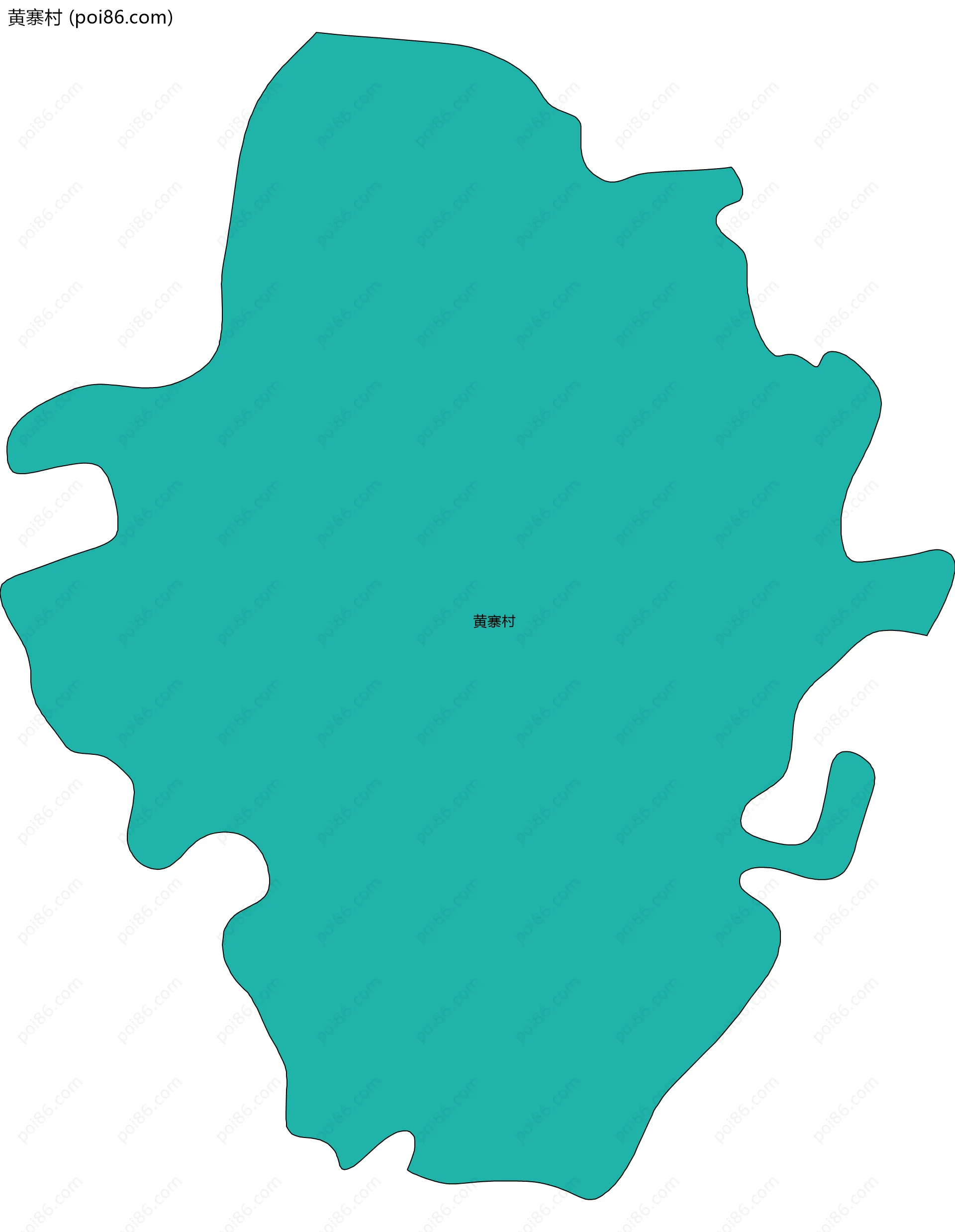 黄寨村边界地图