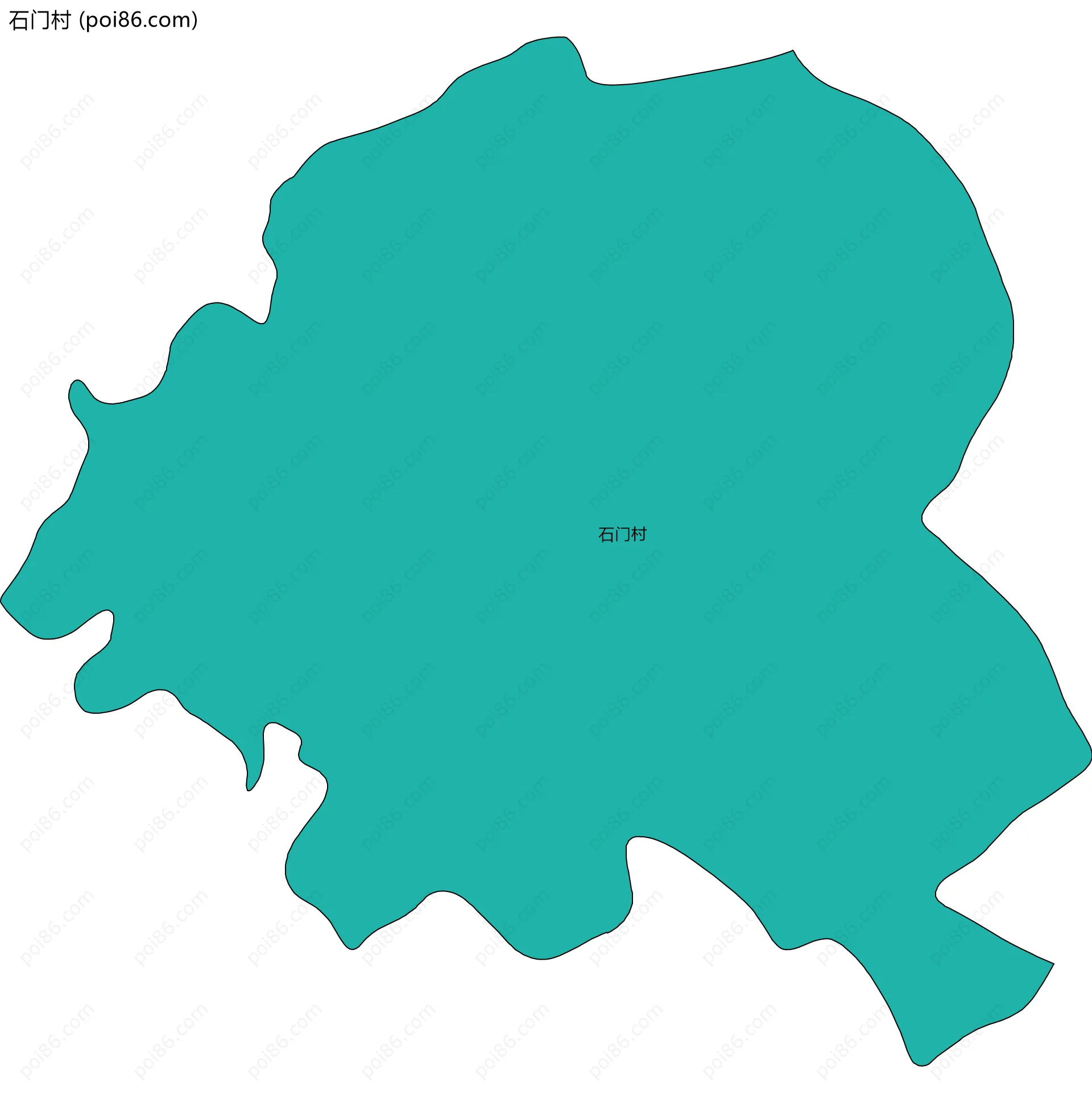 石门村边界地图