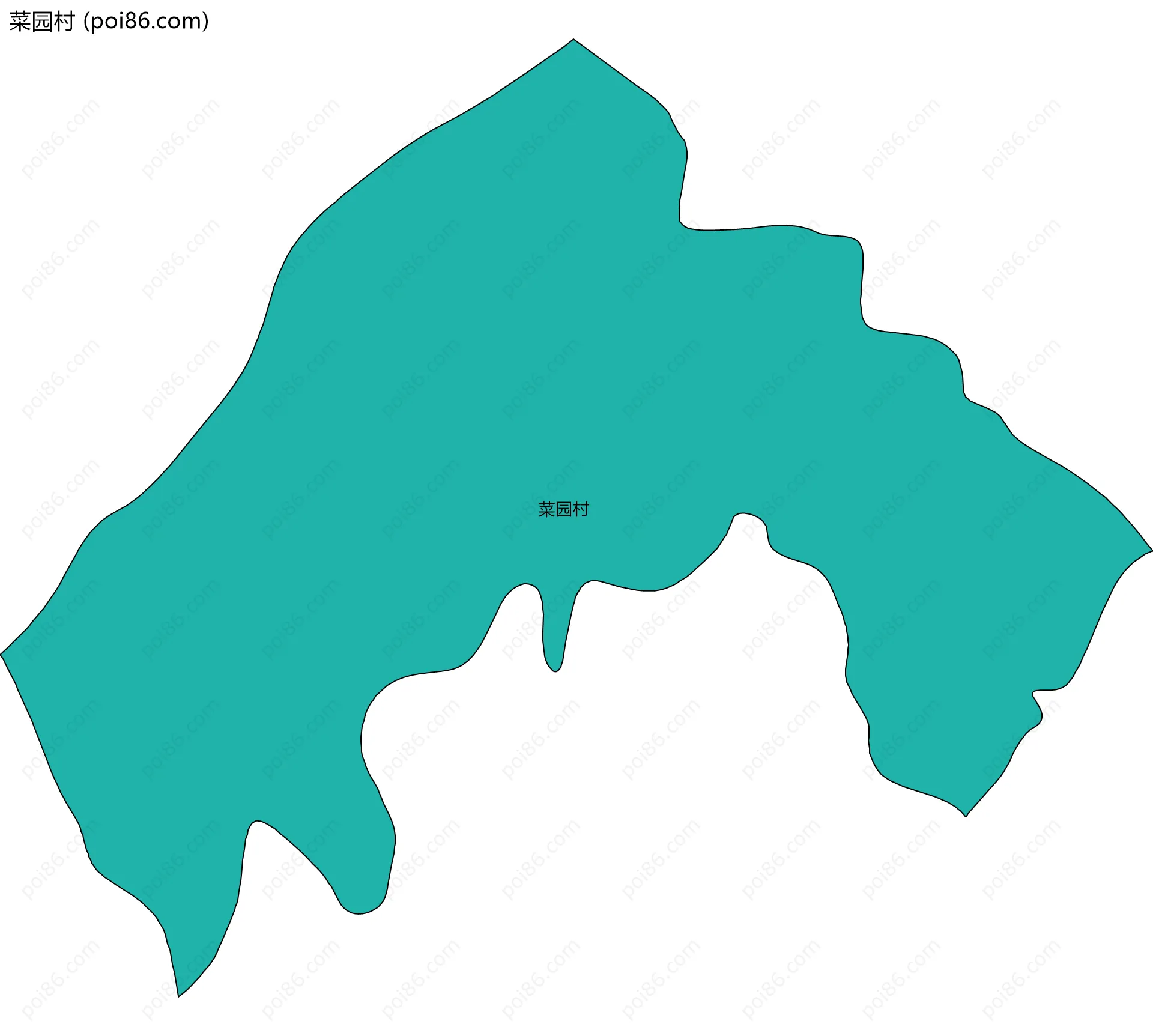 菜园村边界地图