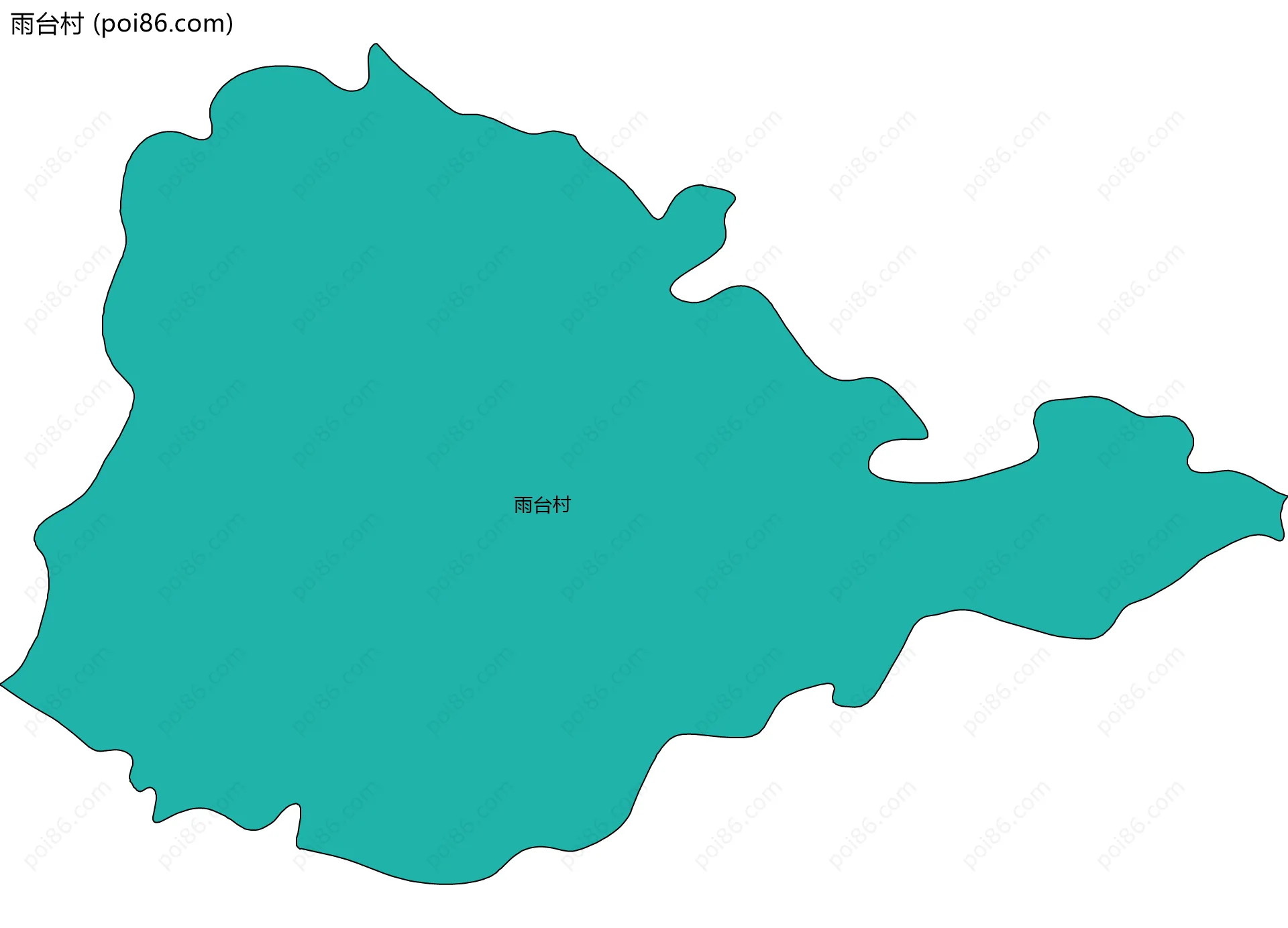 雨台村边界地图