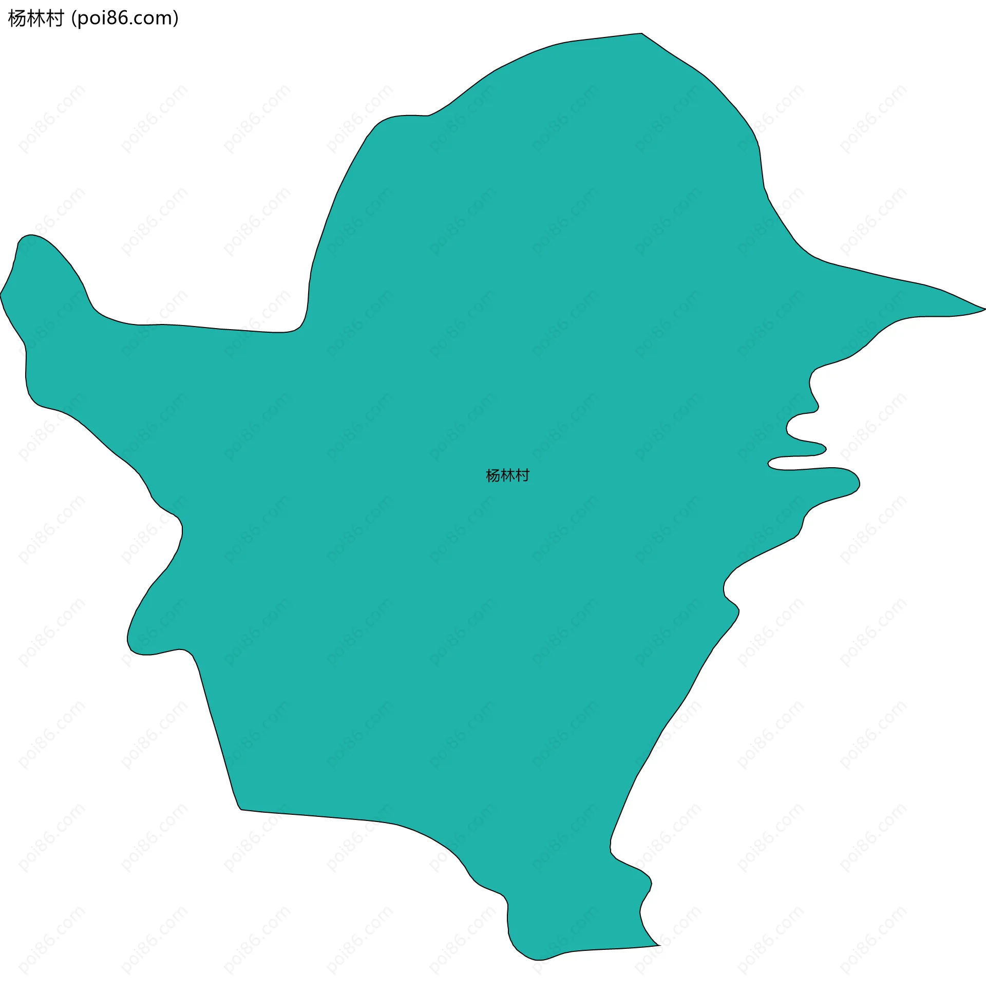 杨林村边界地图