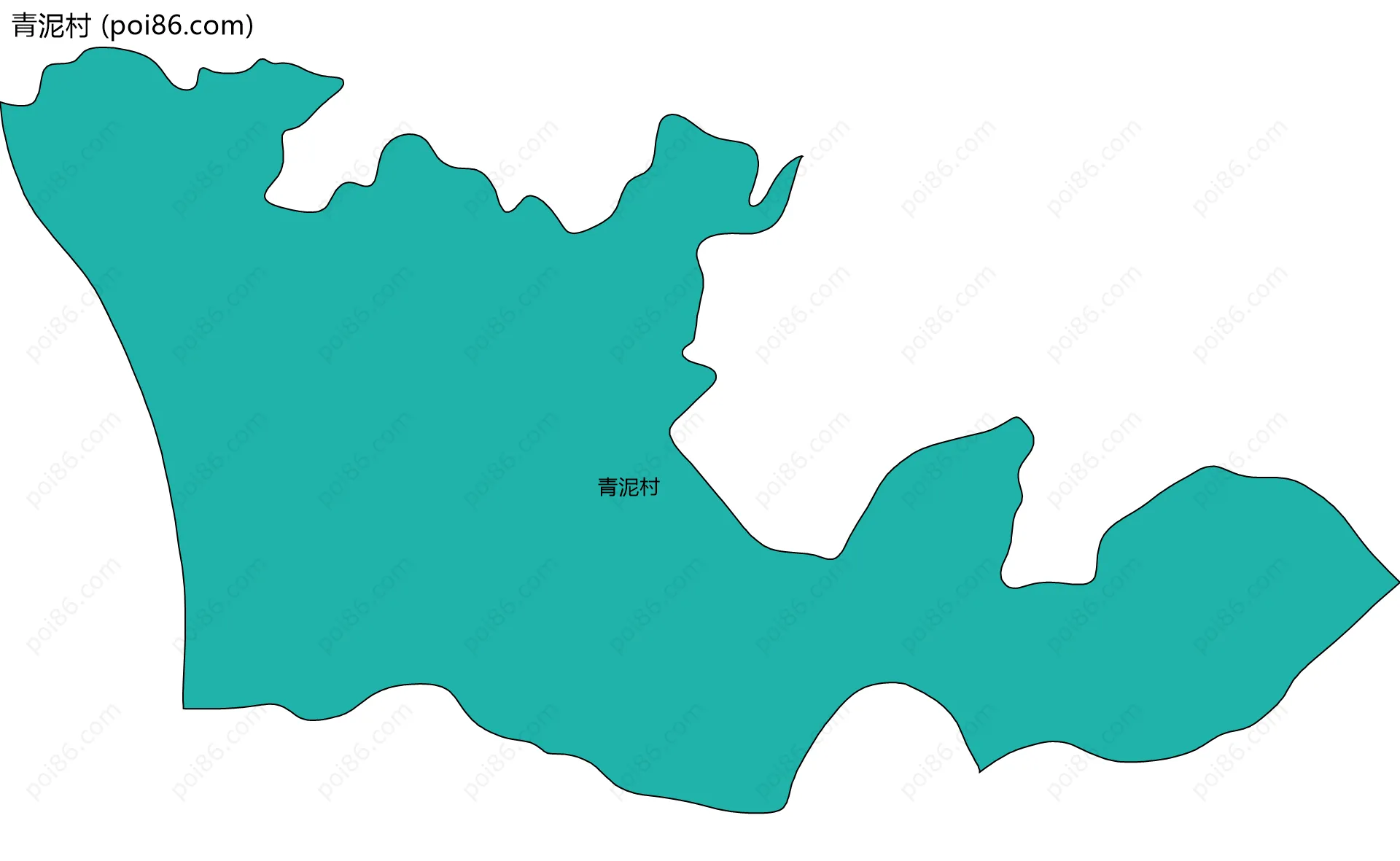 青泥村边界地图