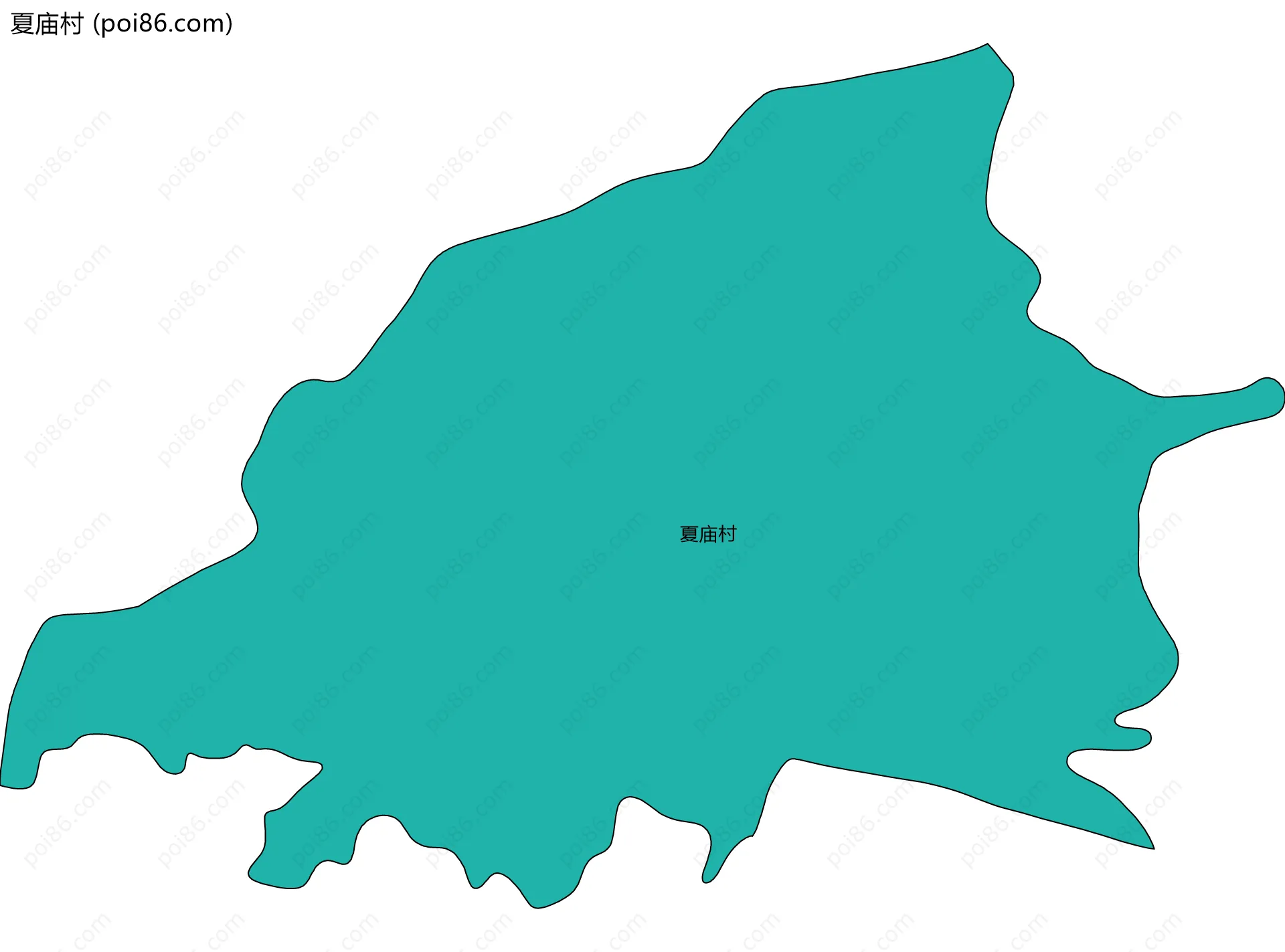 夏庙村边界地图