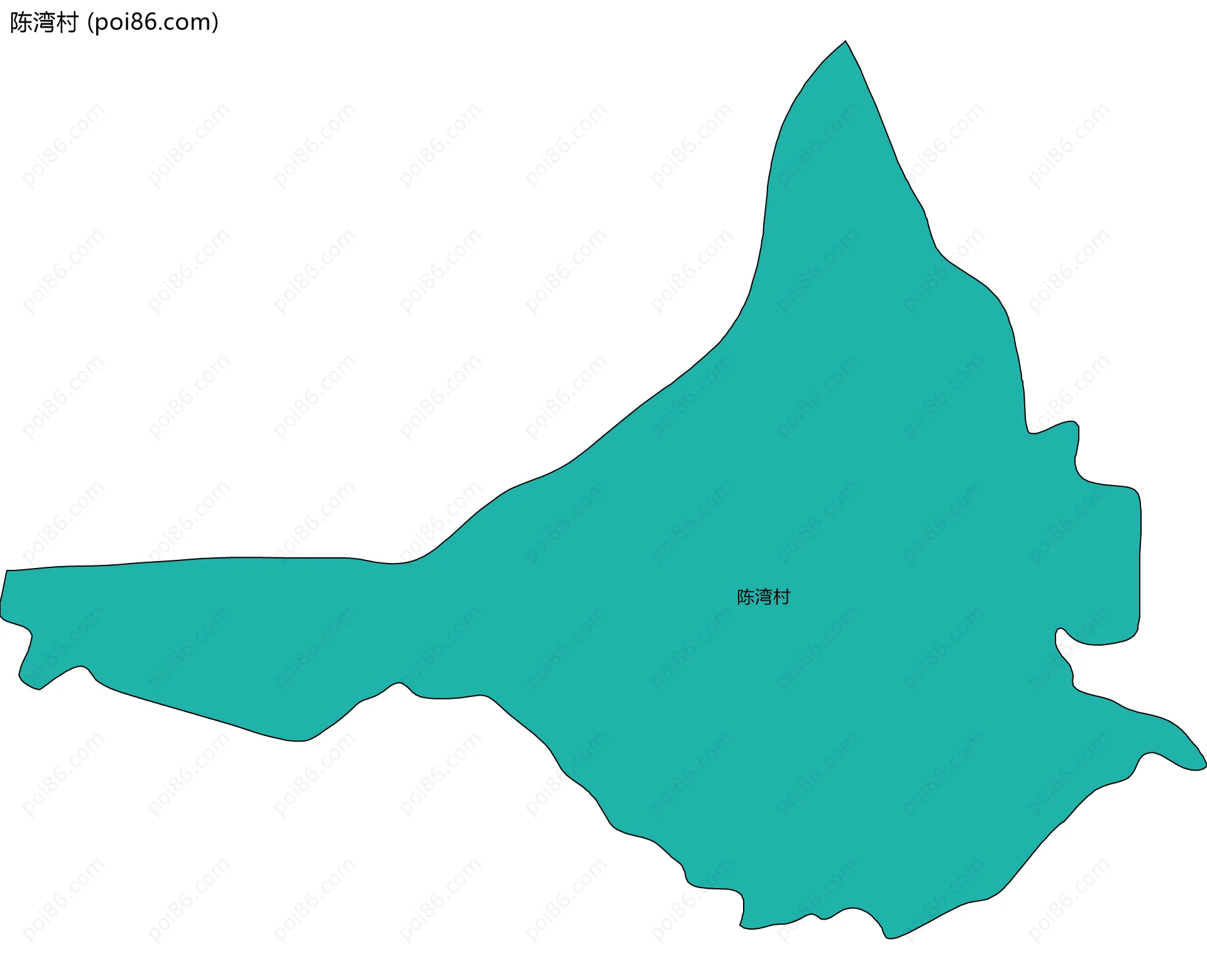 陈湾村边界地图