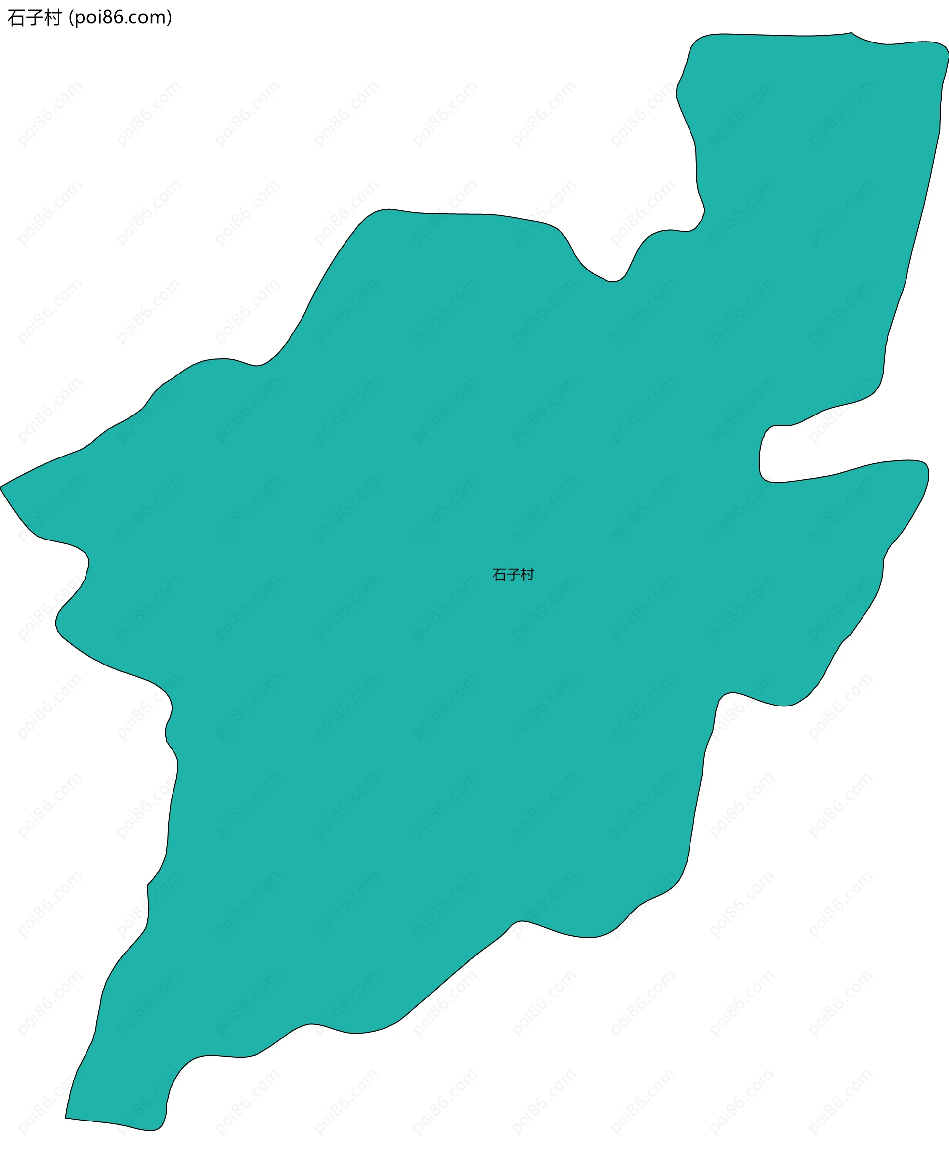 石子村边界地图