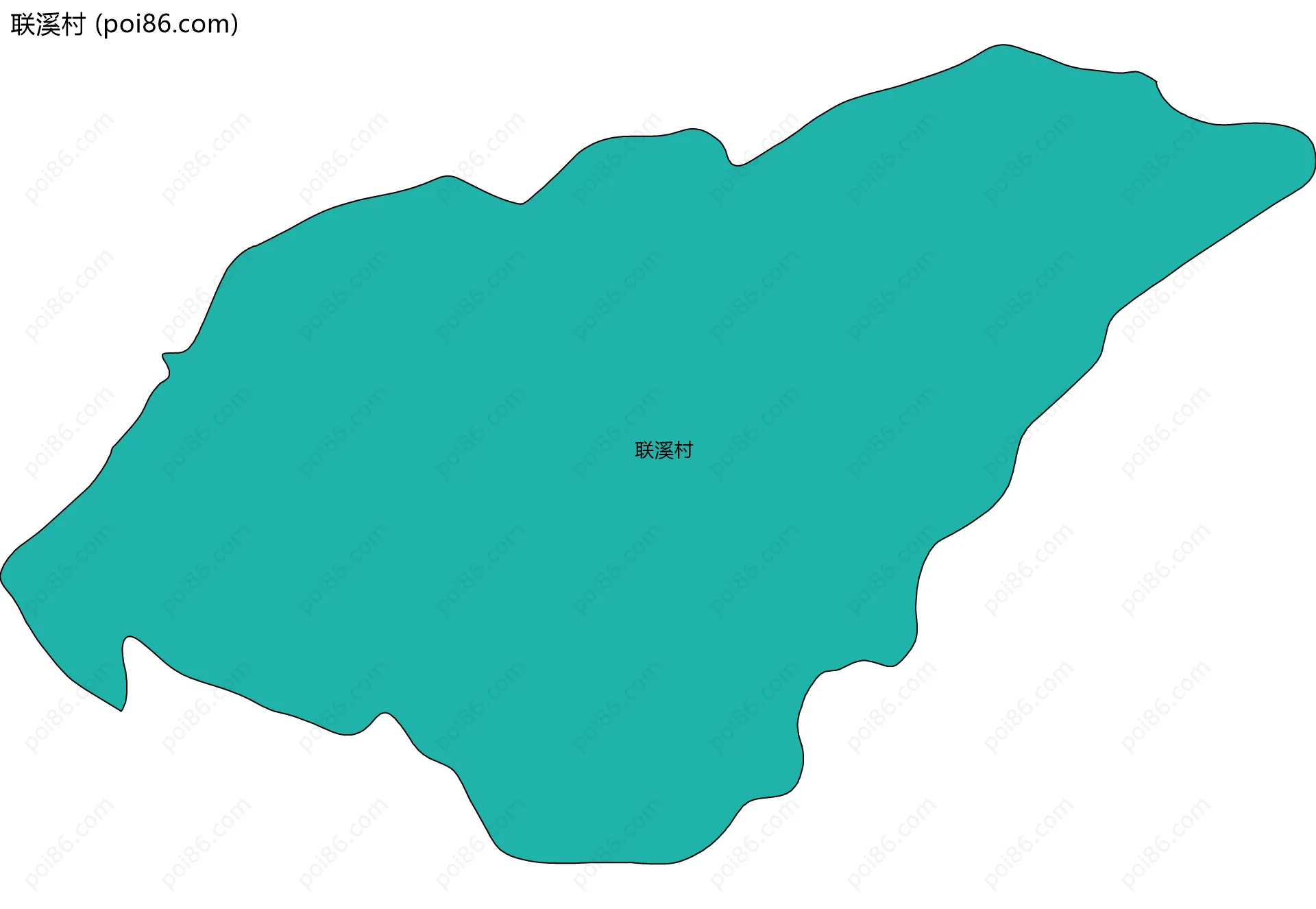 联溪村边界地图