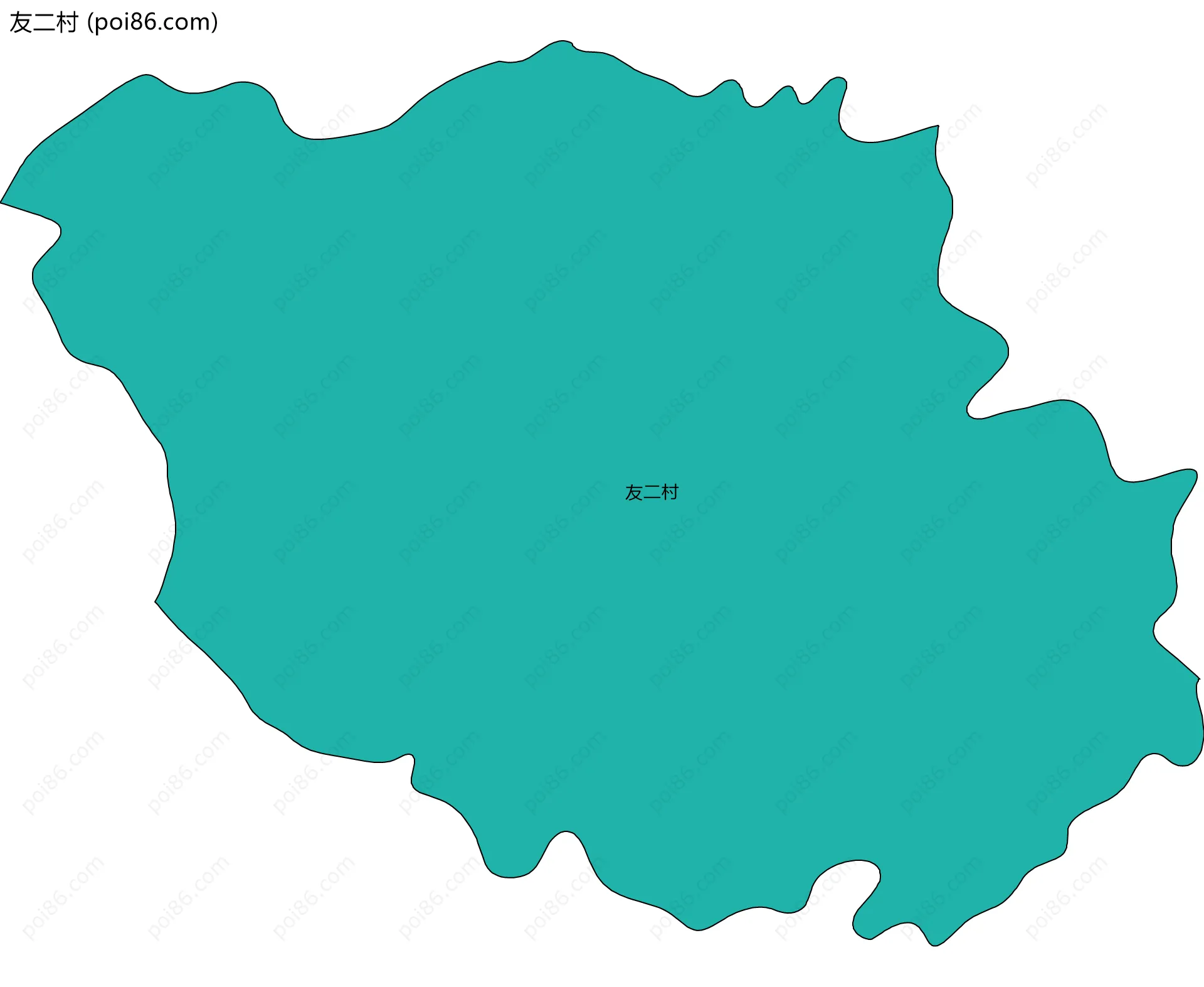 友二村边界地图