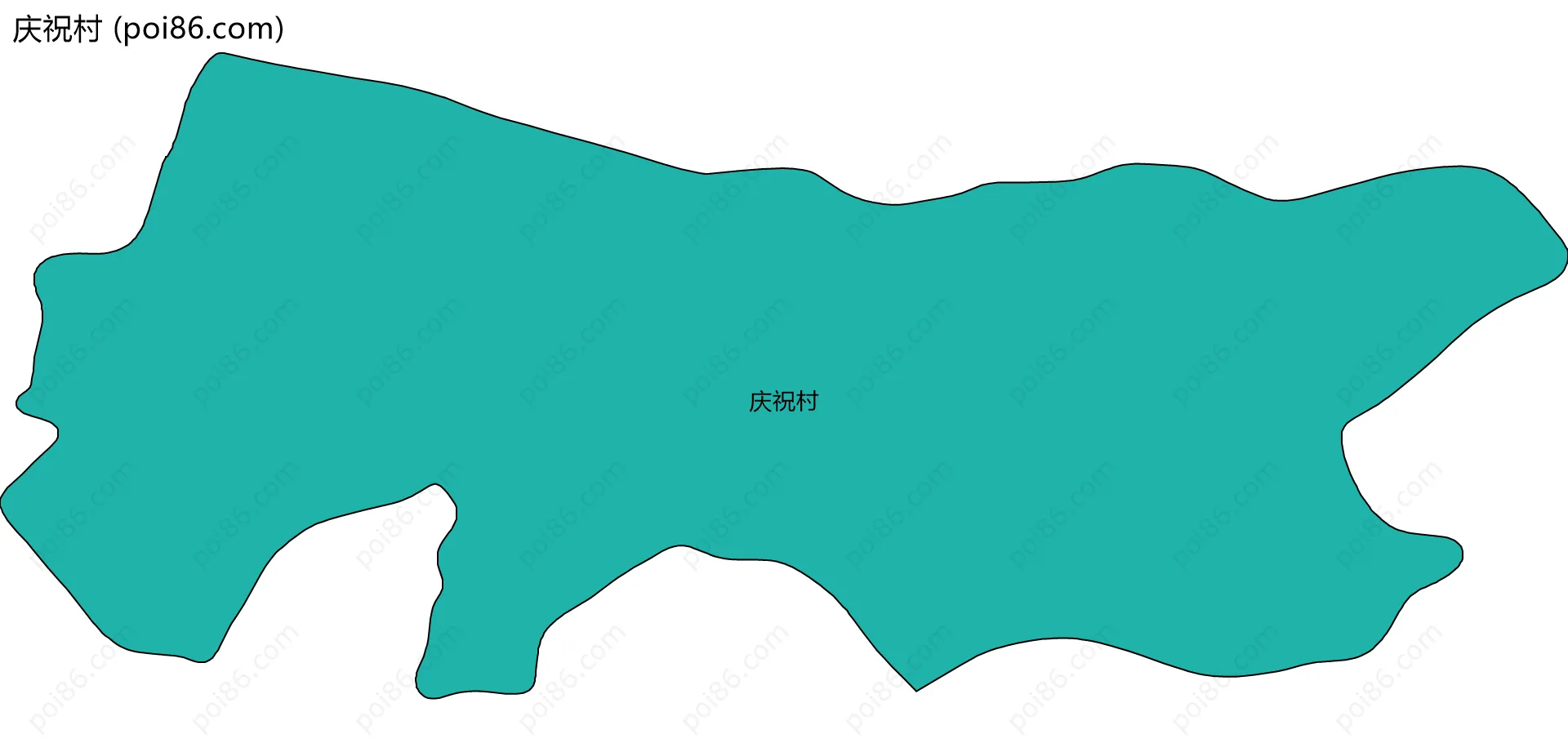 庆祝村边界地图