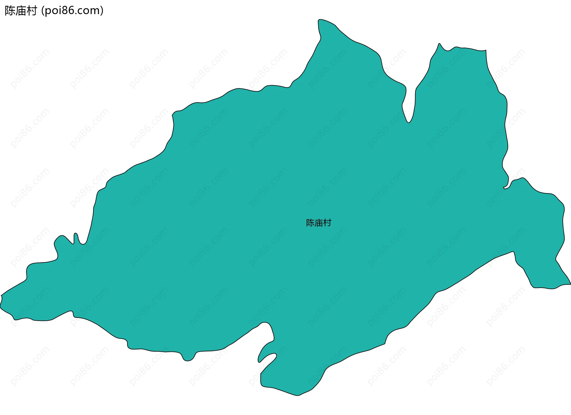 陈庙村边界地图