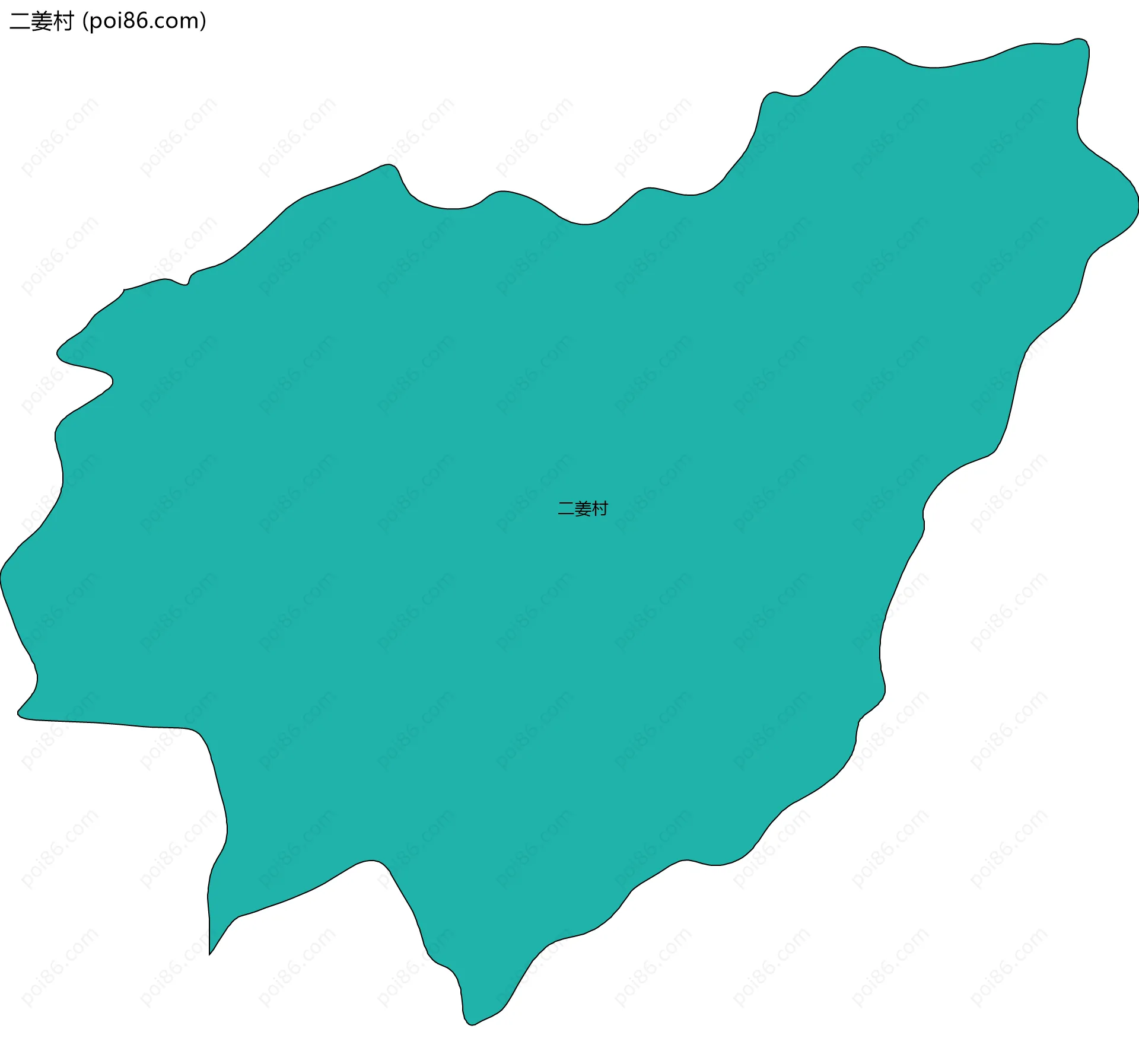 二姜村边界地图