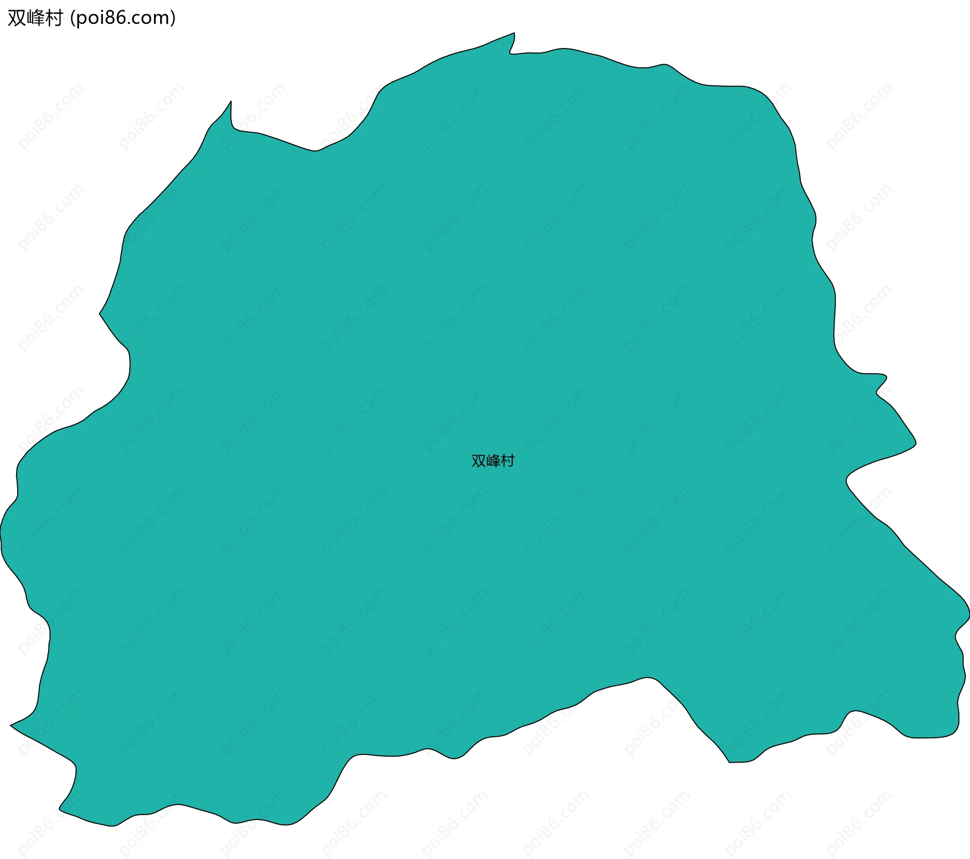 双峰村边界地图