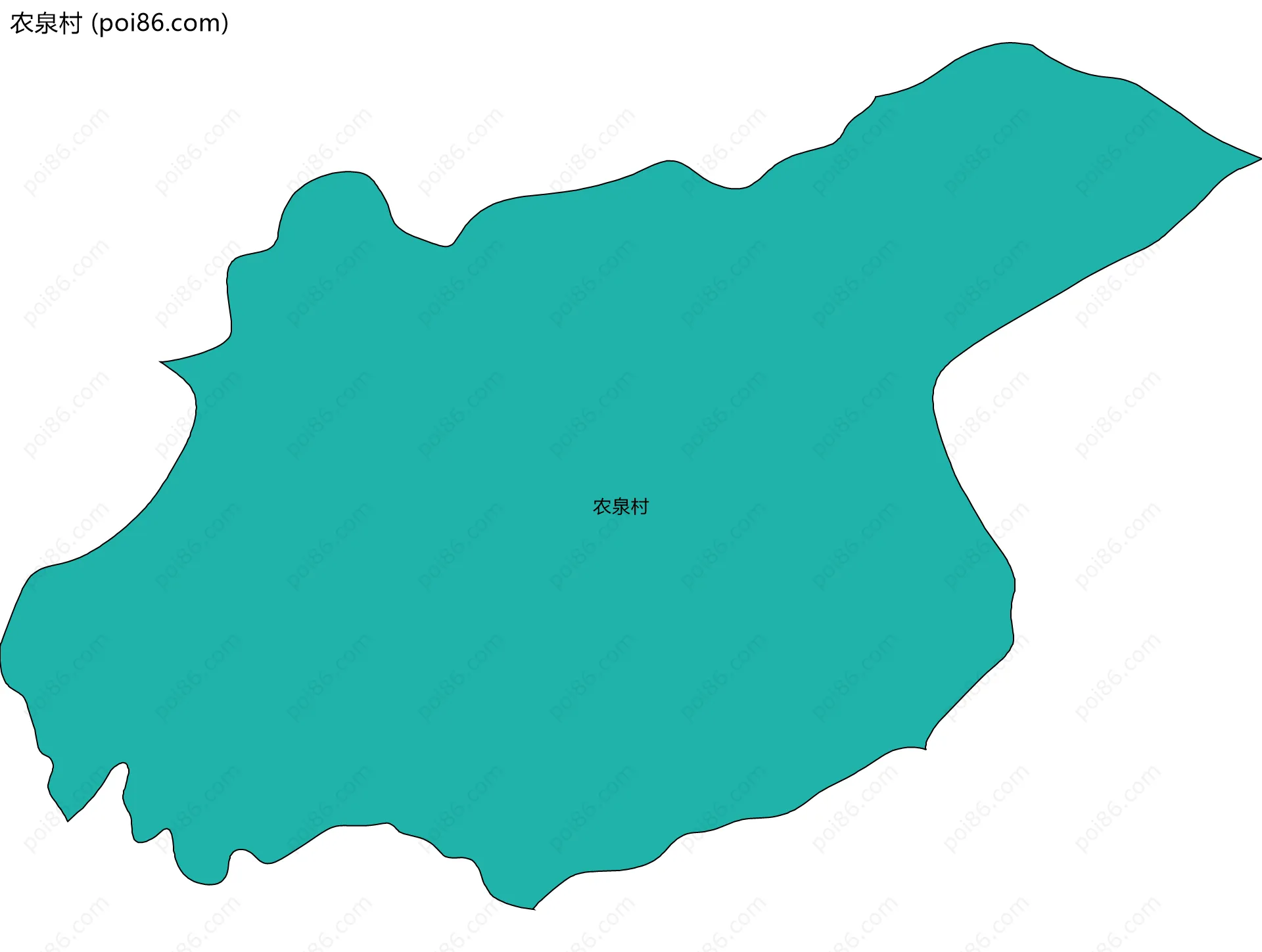 农泉村边界地图