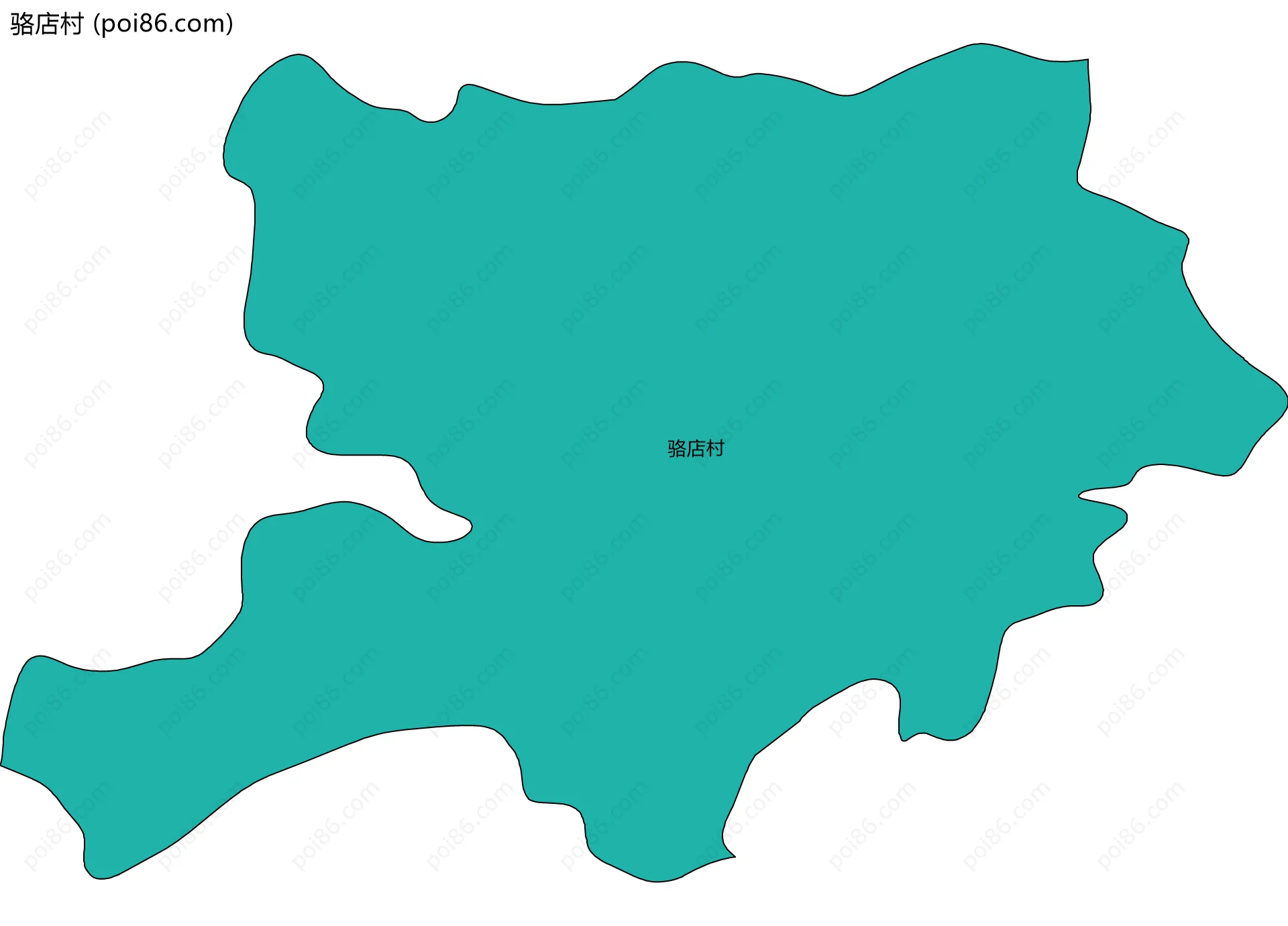 骆店村边界地图