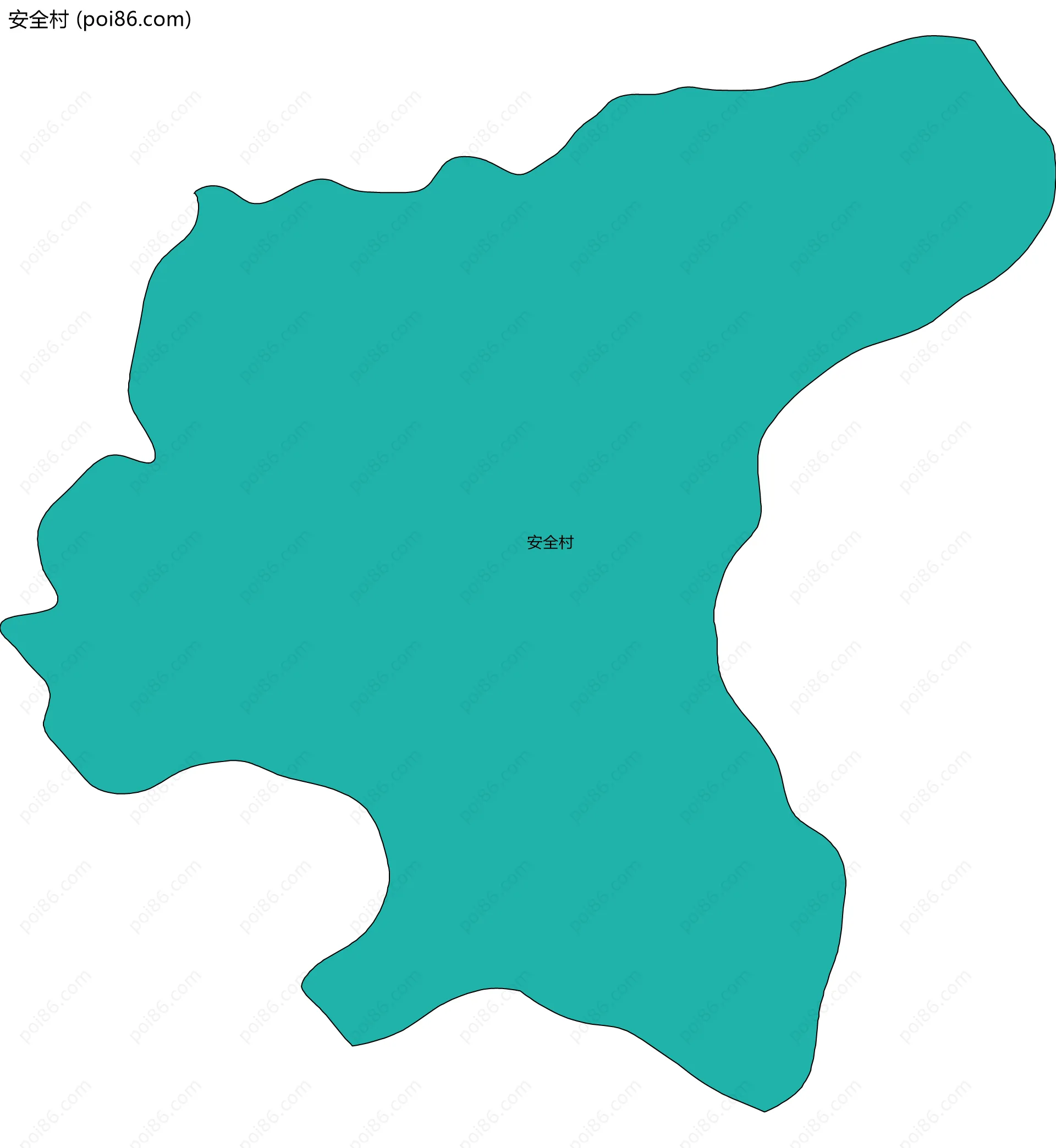 安全村边界地图