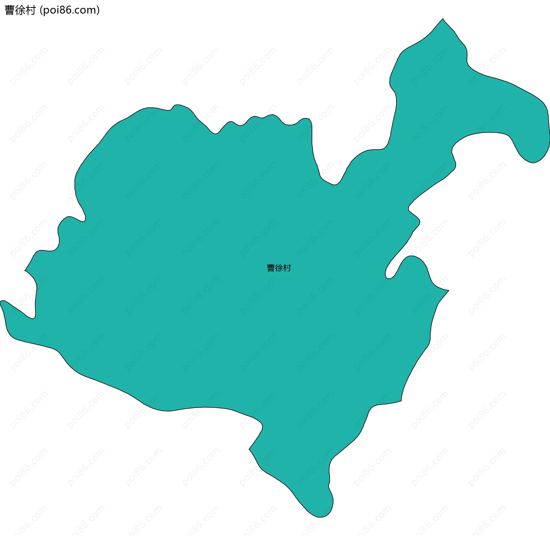 曹徐村边界地图