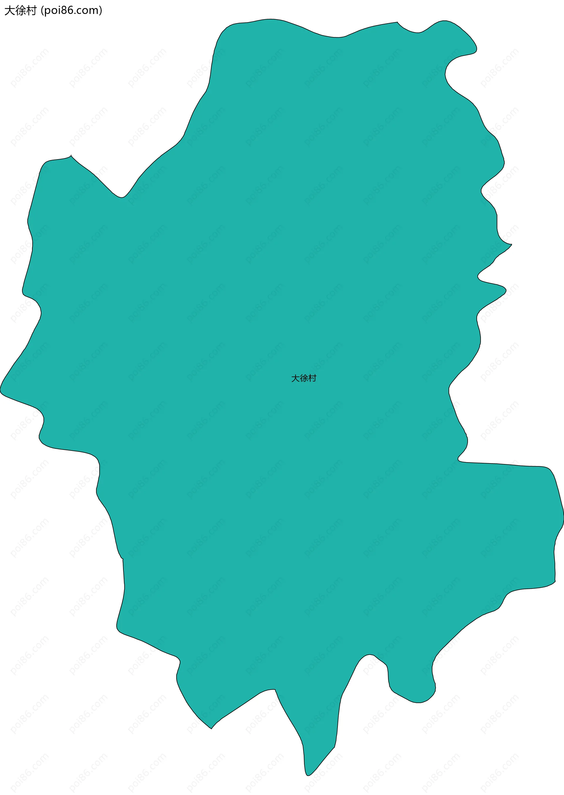 大徐村边界地图