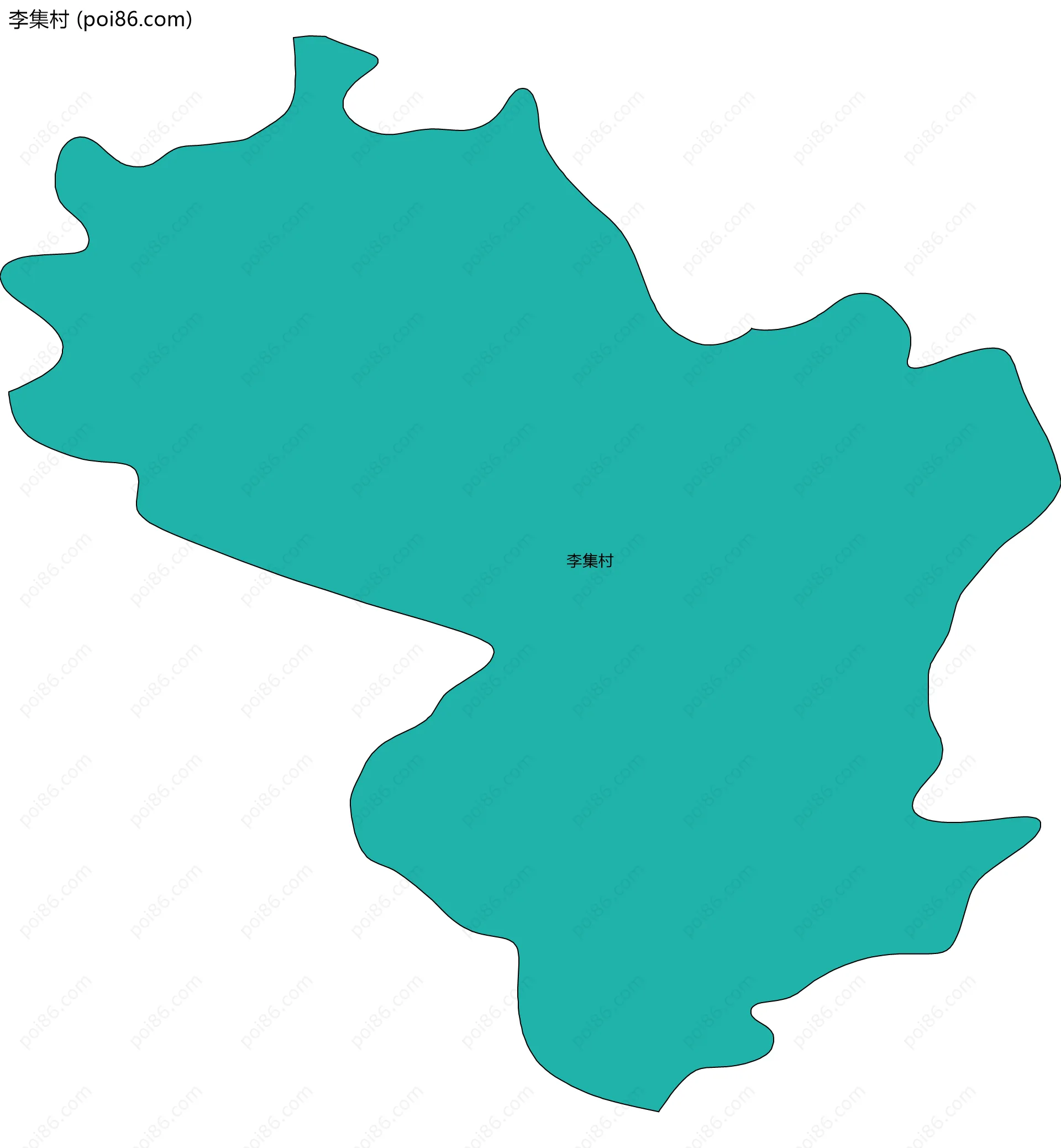 李集村边界地图