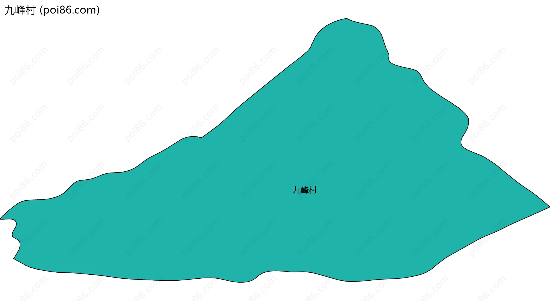 九峰村边界地图