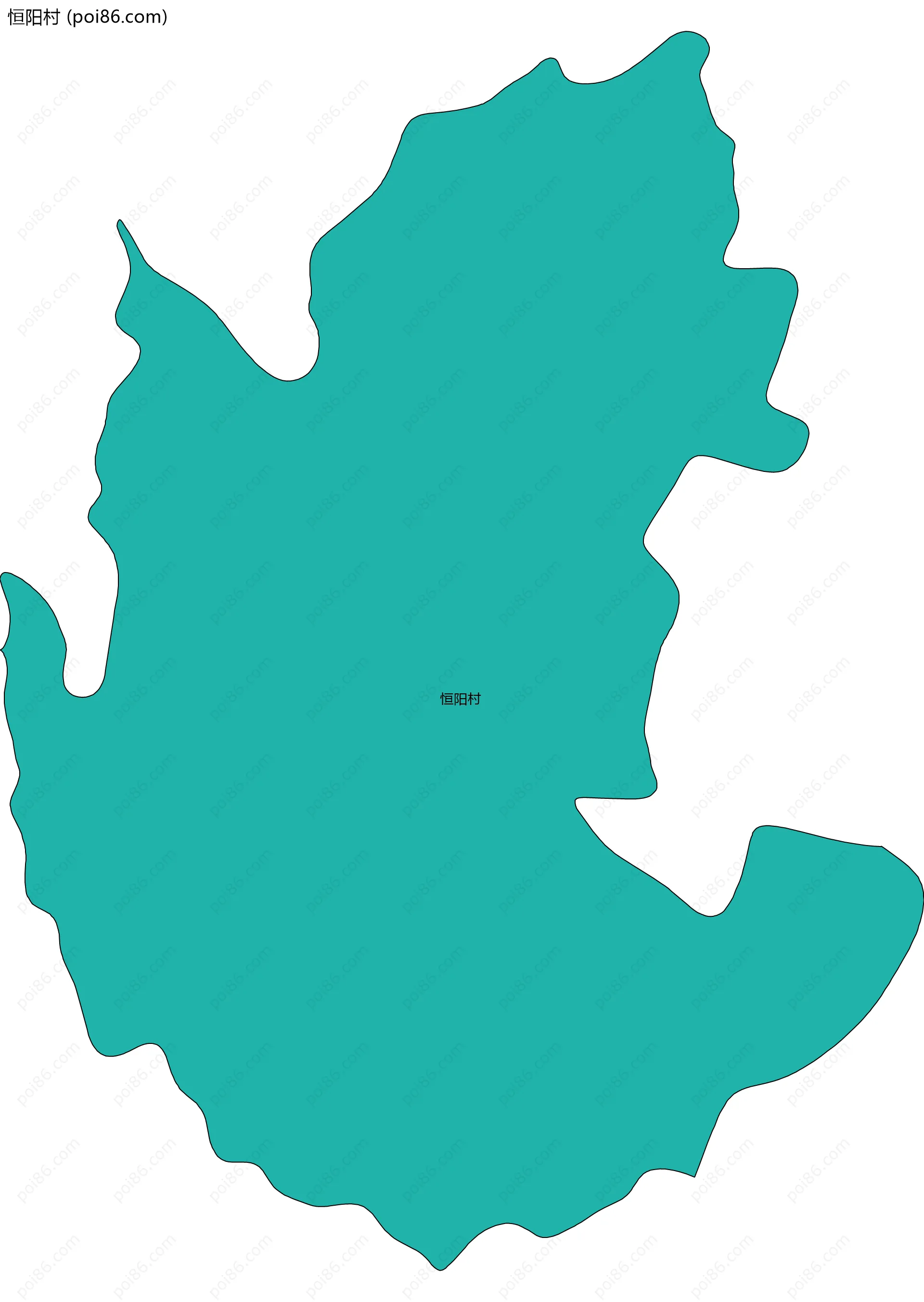 恒阳村边界地图