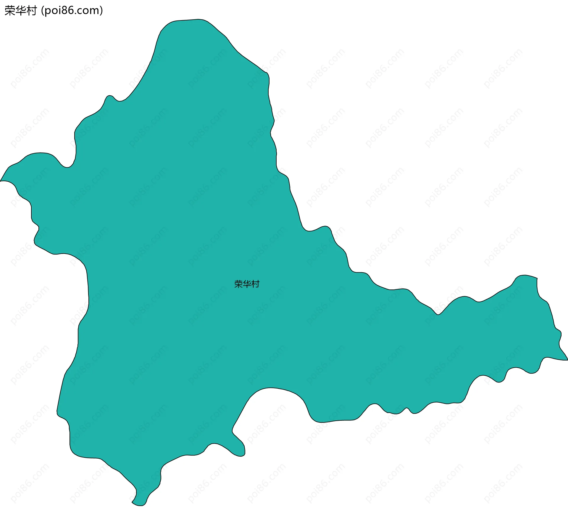 荣华村边界地图