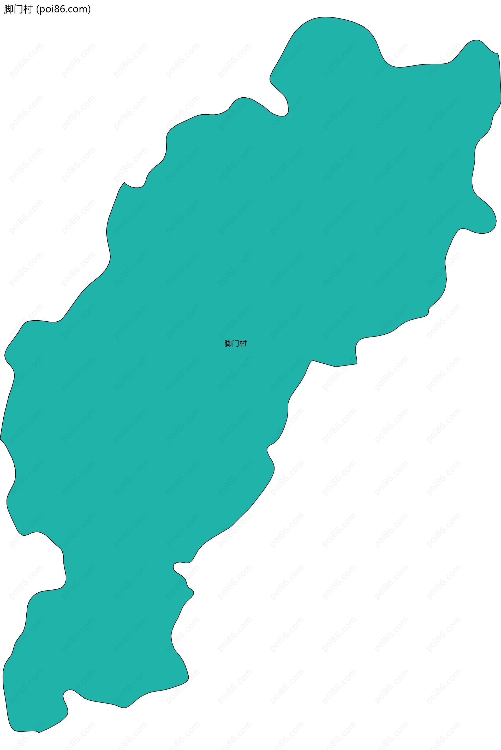 脚门村边界地图