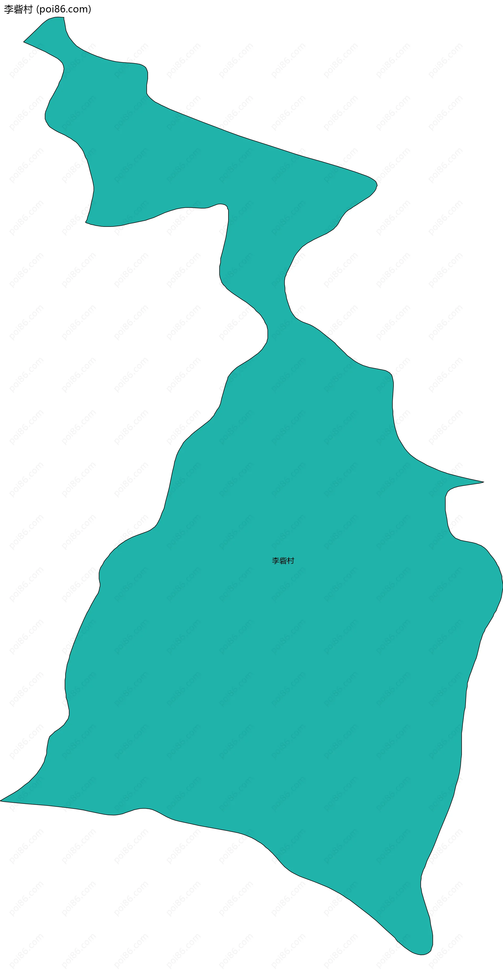 李砦村边界地图