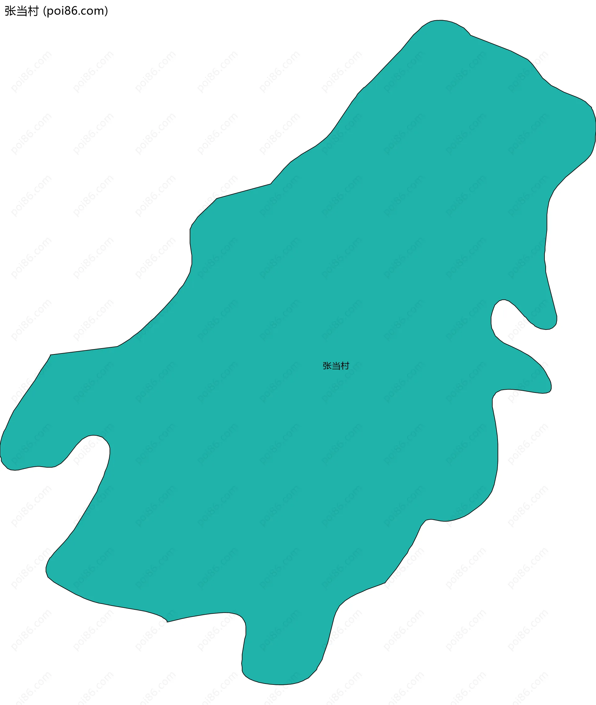 张当村边界地图