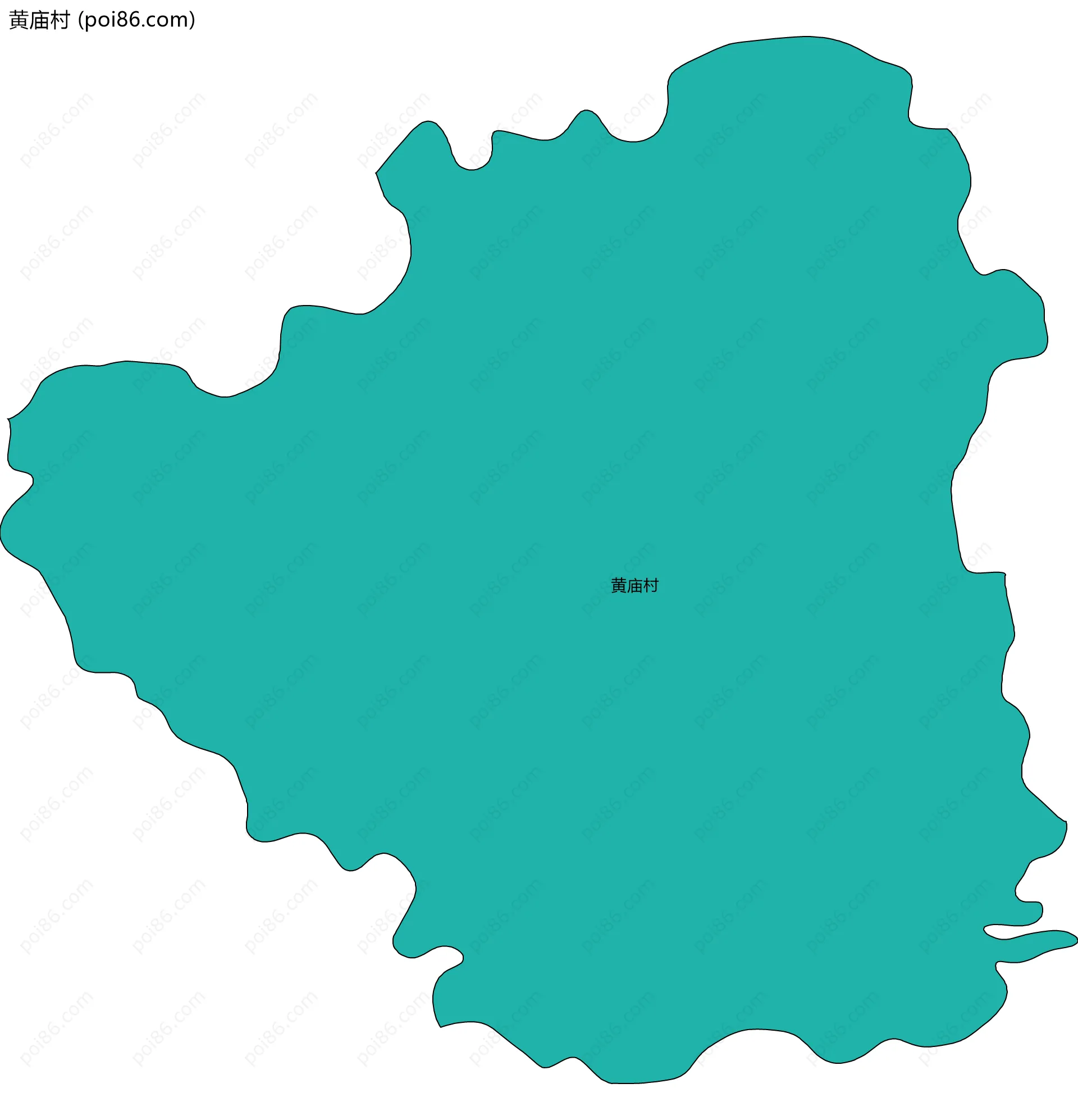 黄庙村边界地图
