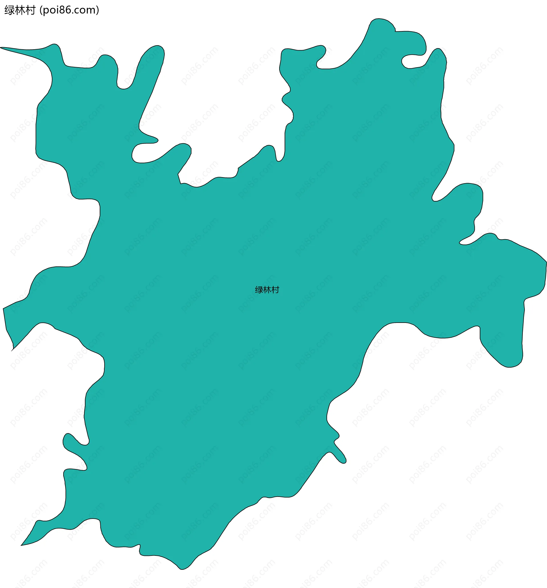 绿林村边界地图