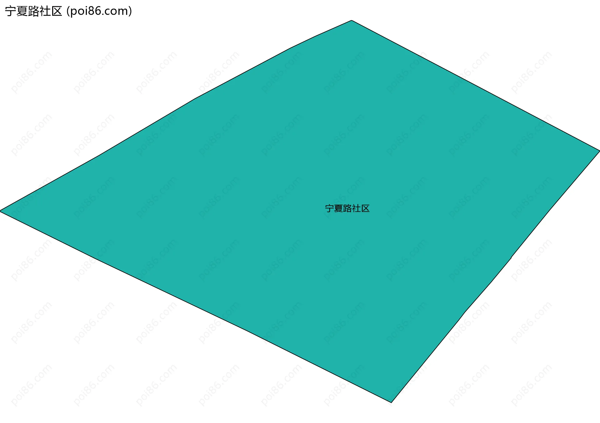 宁夏路社区边界地图