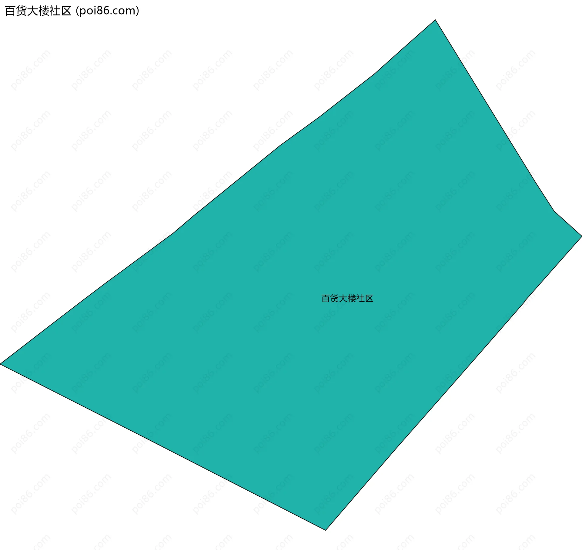 百货大楼社区边界地图