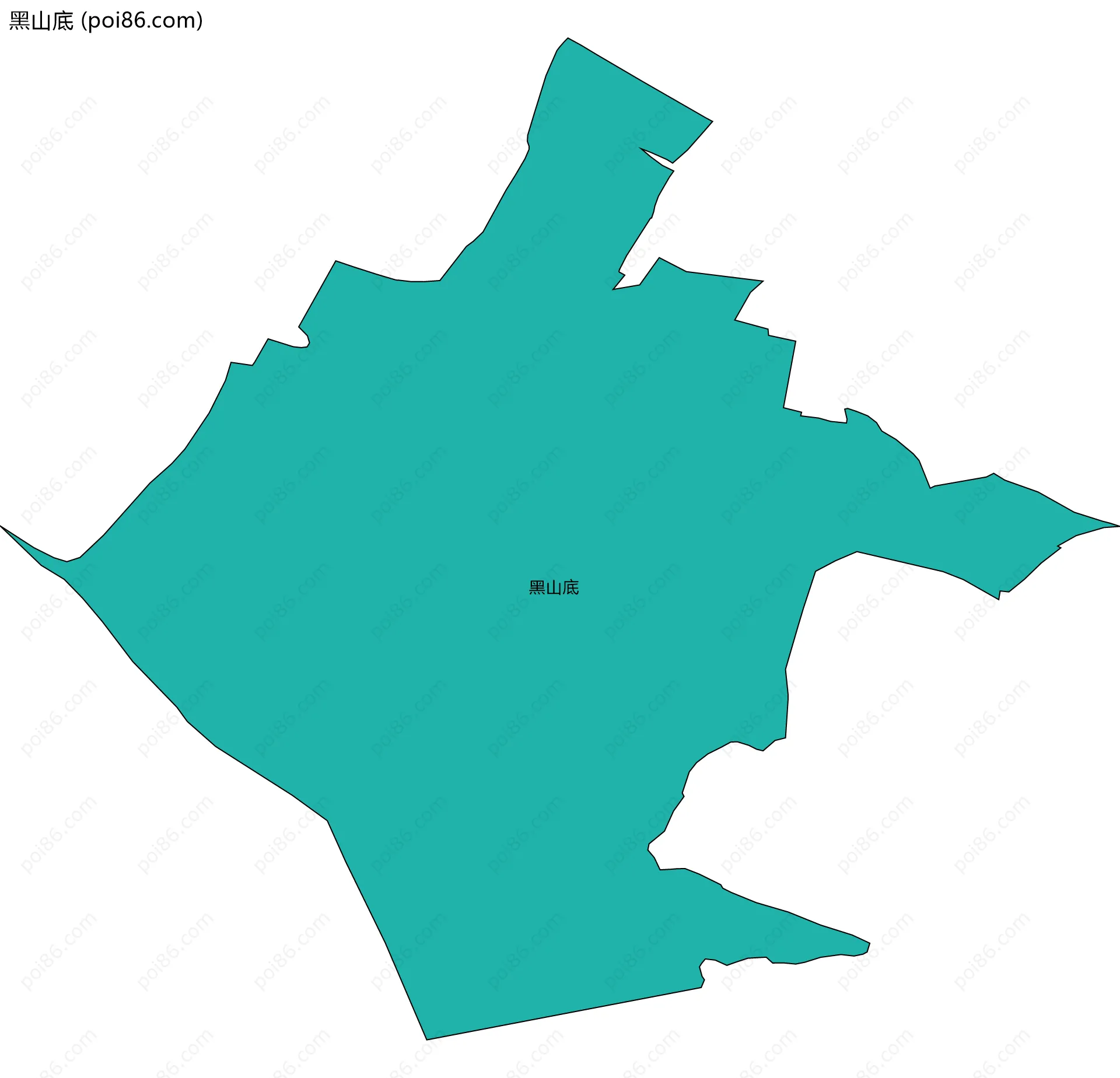 黑山底边界地图