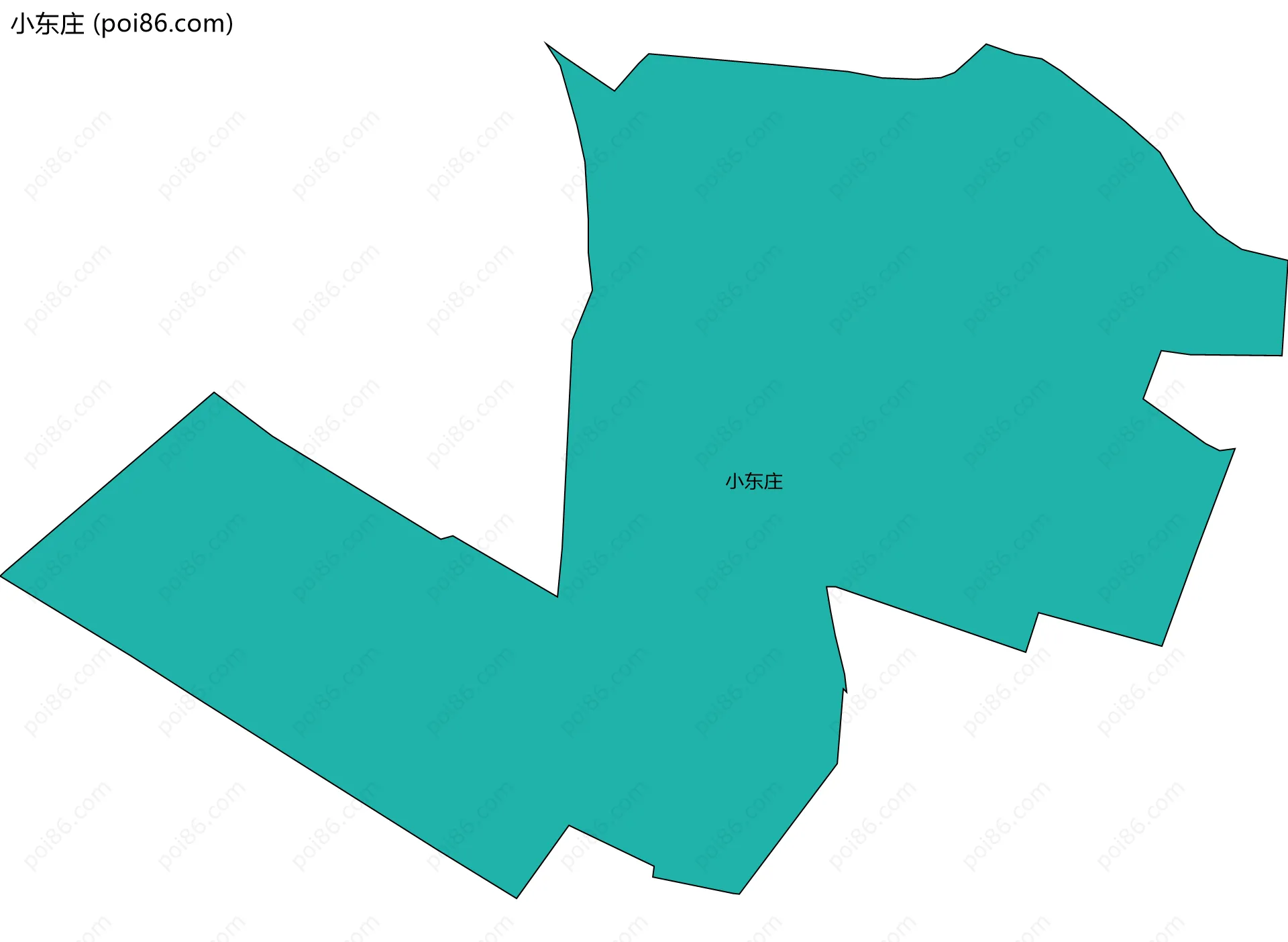 小东庄边界地图