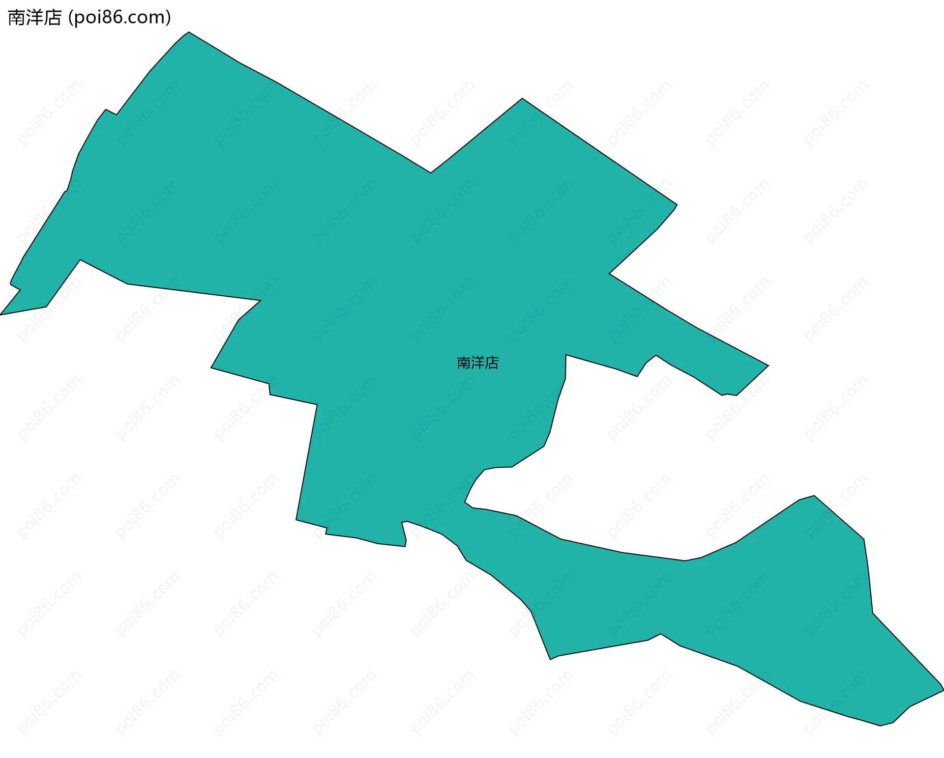 南洋店边界地图