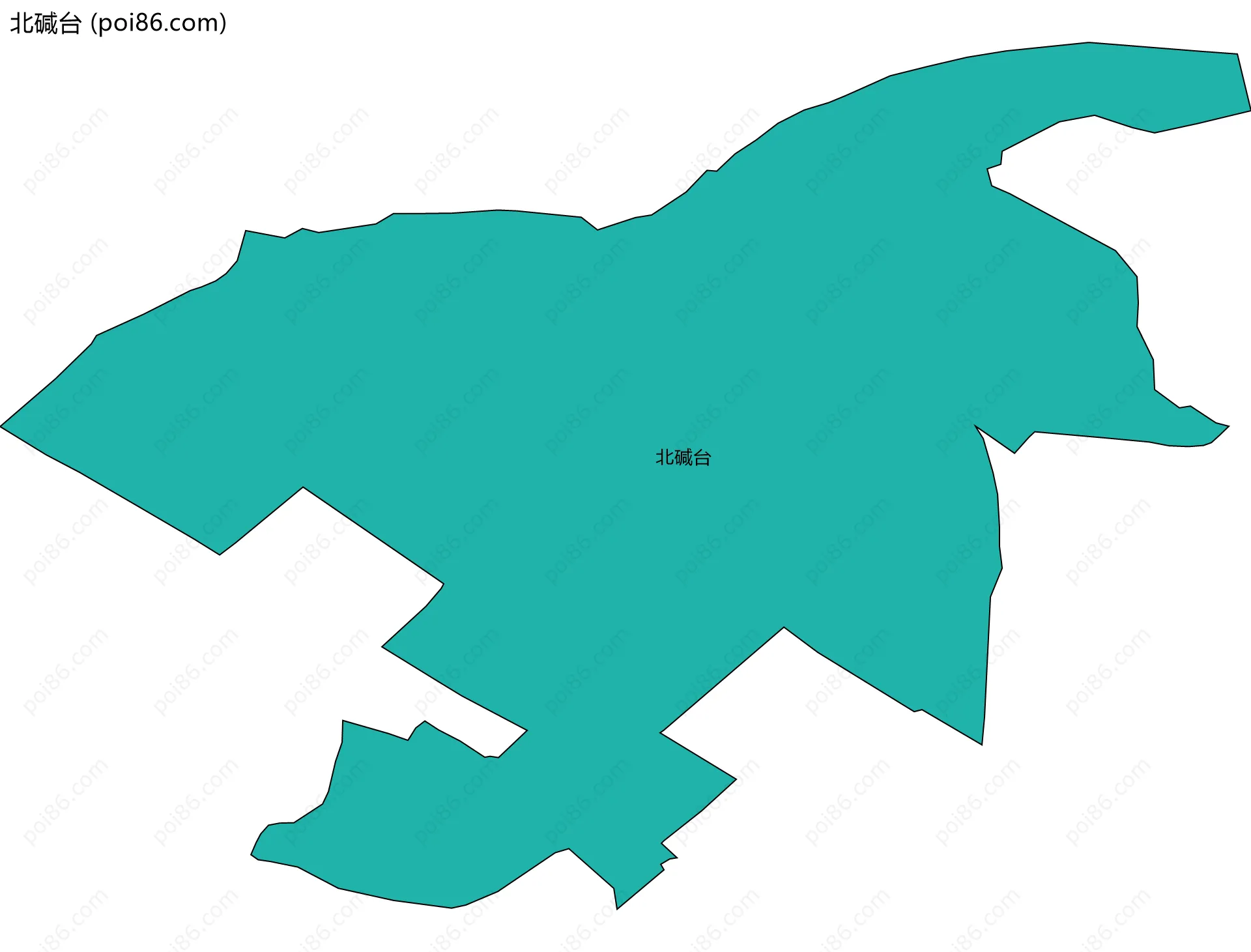 北碱台边界地图