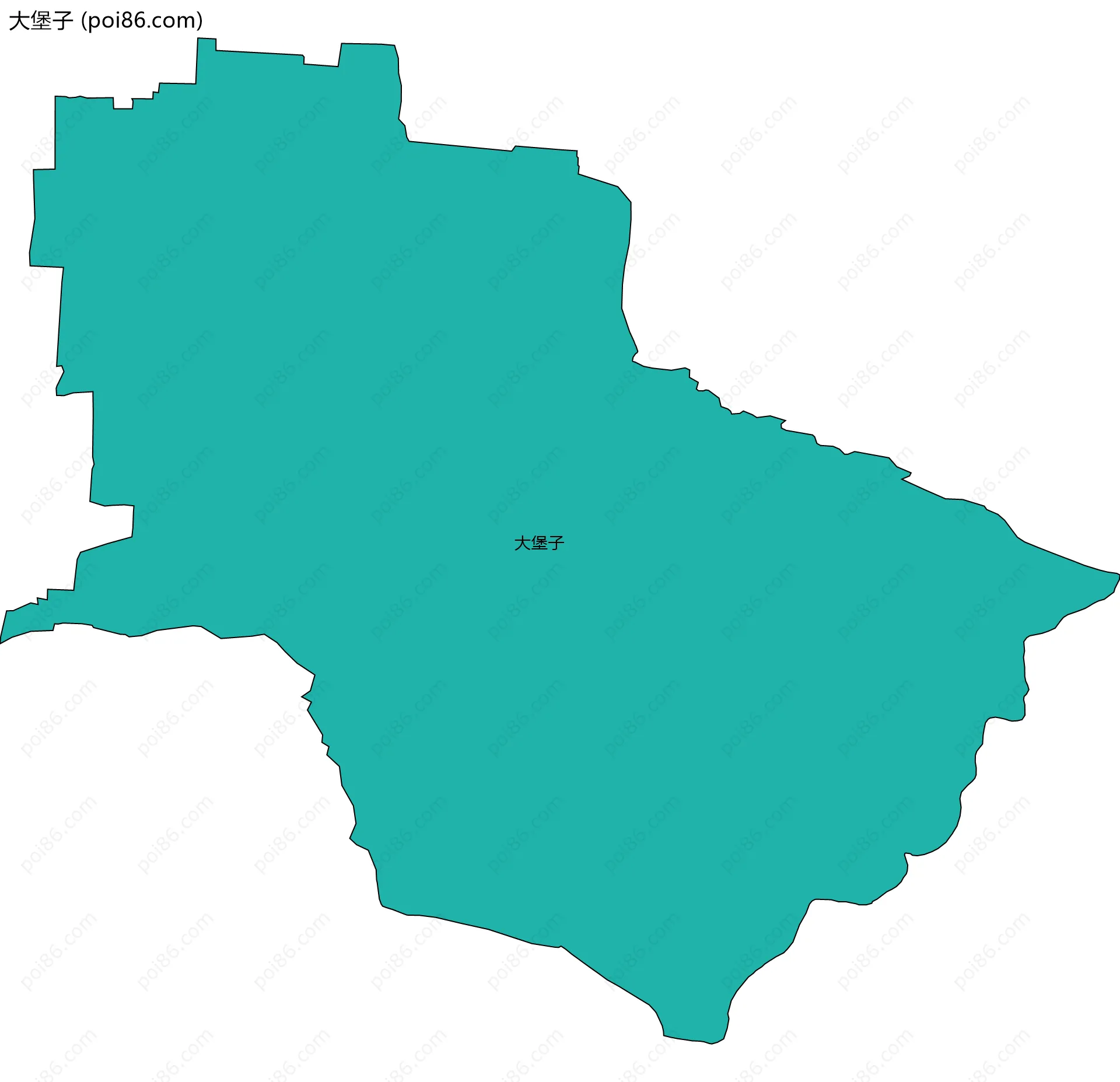 大堡子边界地图