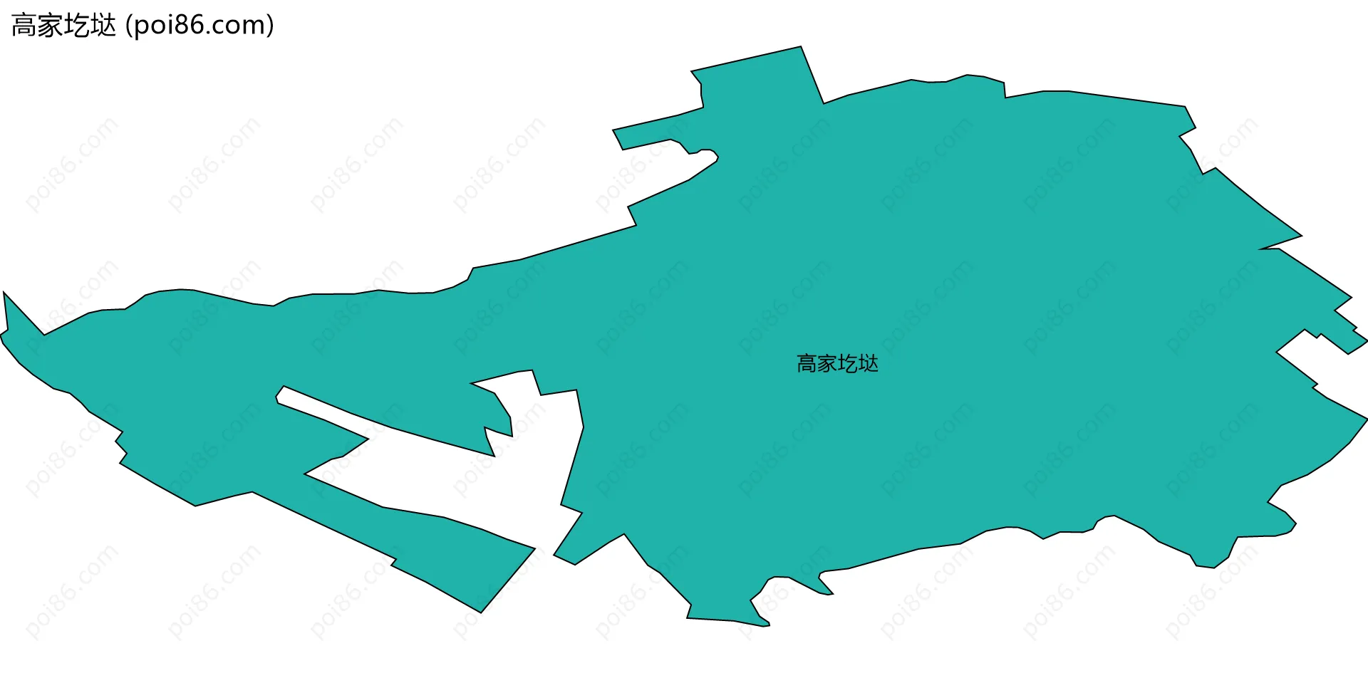 高家圪垯边界地图