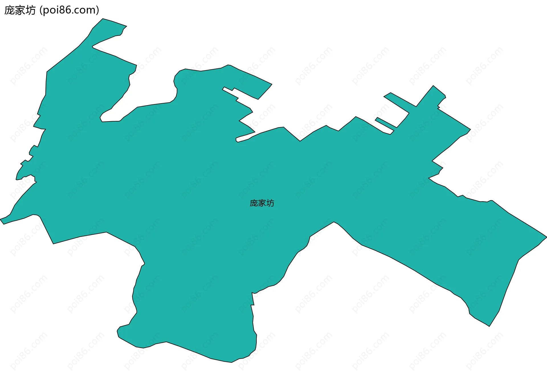 庞家坊边界地图