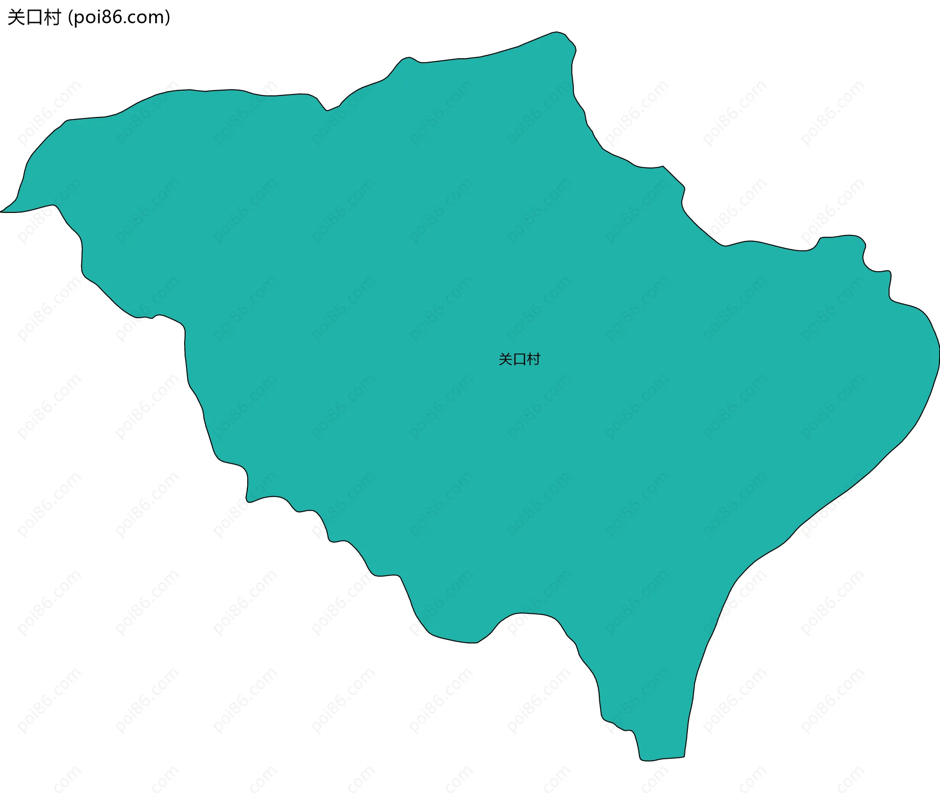 关口村边界地图