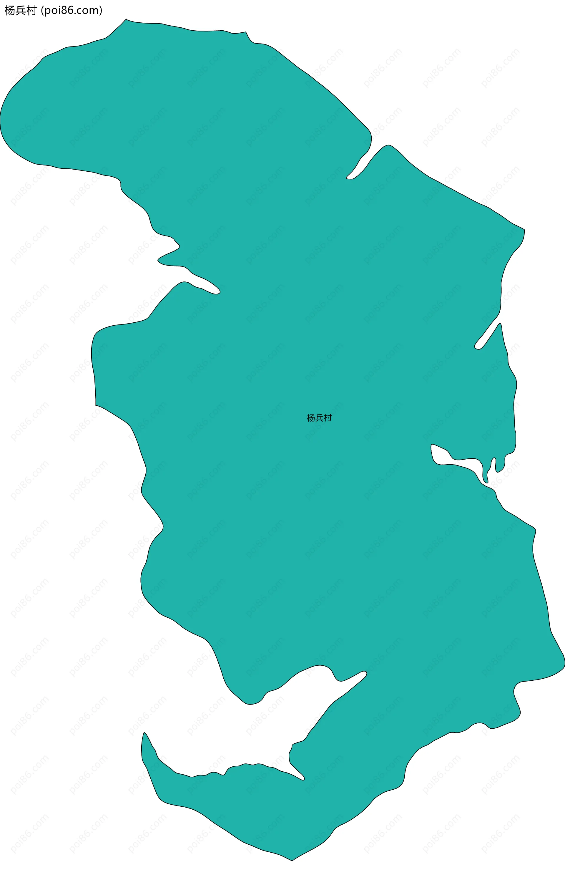 杨兵村边界地图